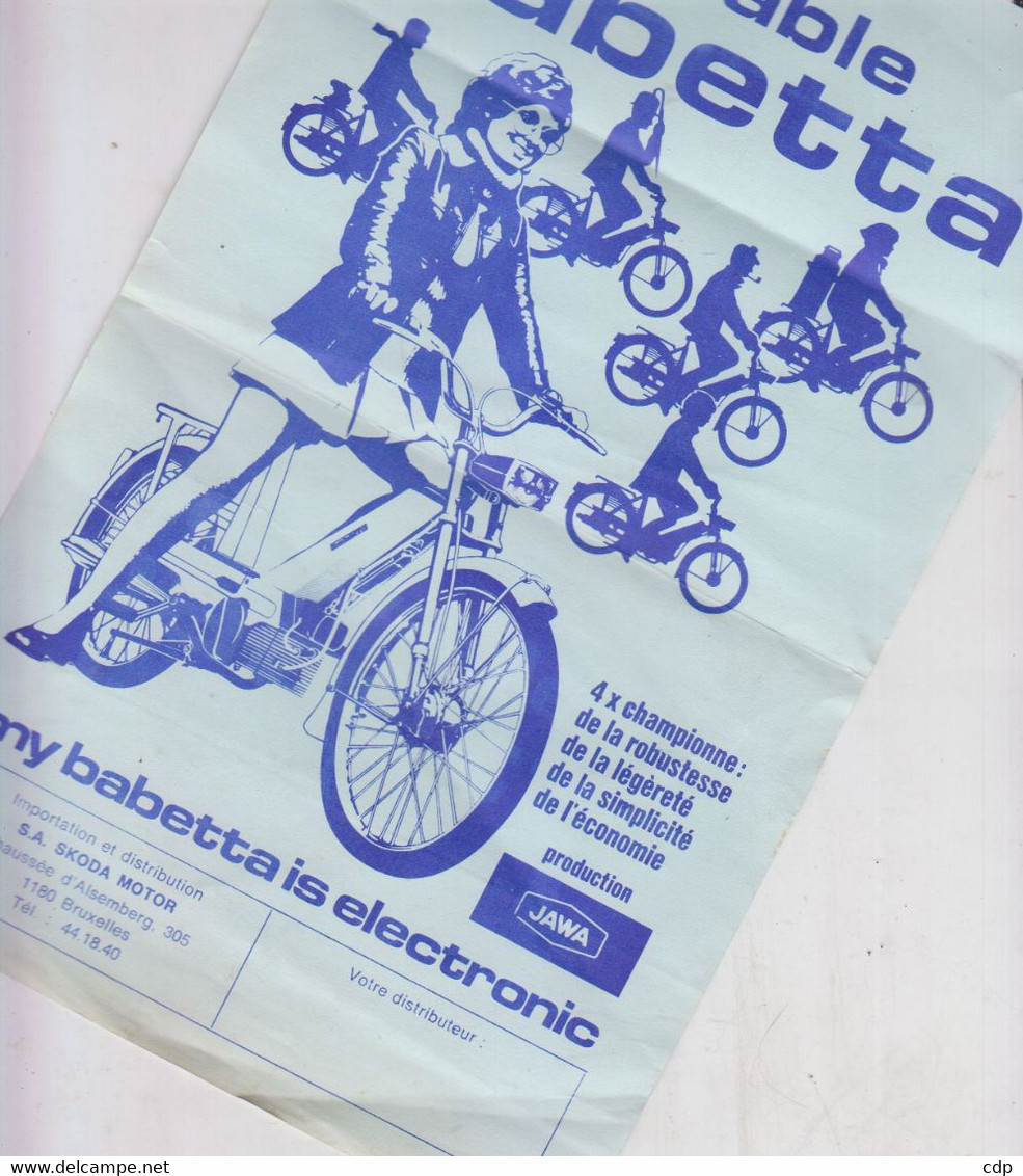Publicité Motos Babetta   JAWA - Motor Bikes
