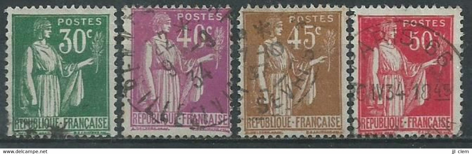 France N° 280 à 283  Obl - 1932-39 Vrede