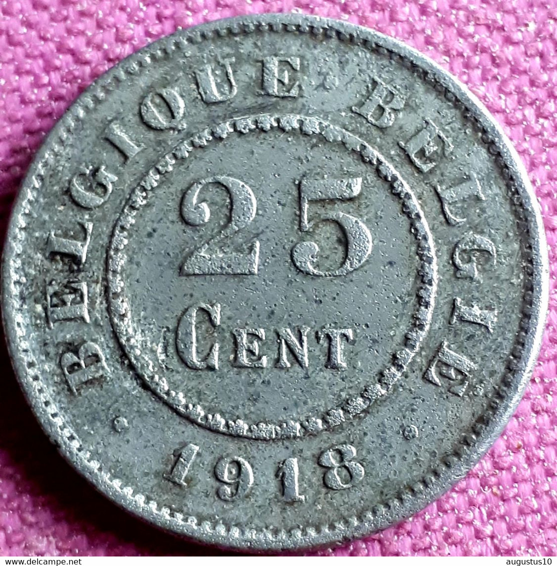 BELGIË:  25 CENTIMES 1918 KM 82 - 25 Cent