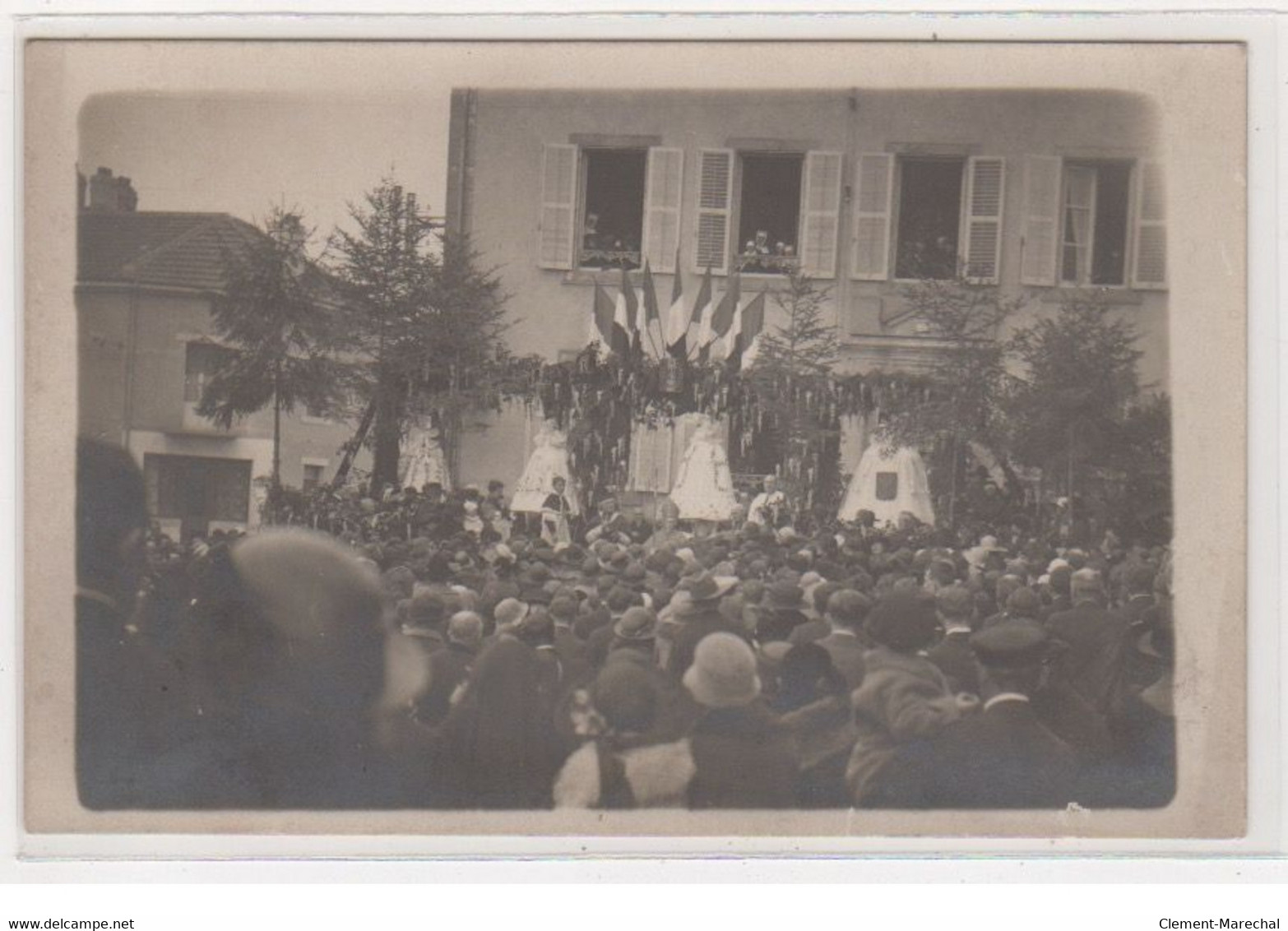 BADONVILLER : Carte Photo Du Bapteme Des Cloches En 1924 - Très Bon état - Altri & Non Classificati