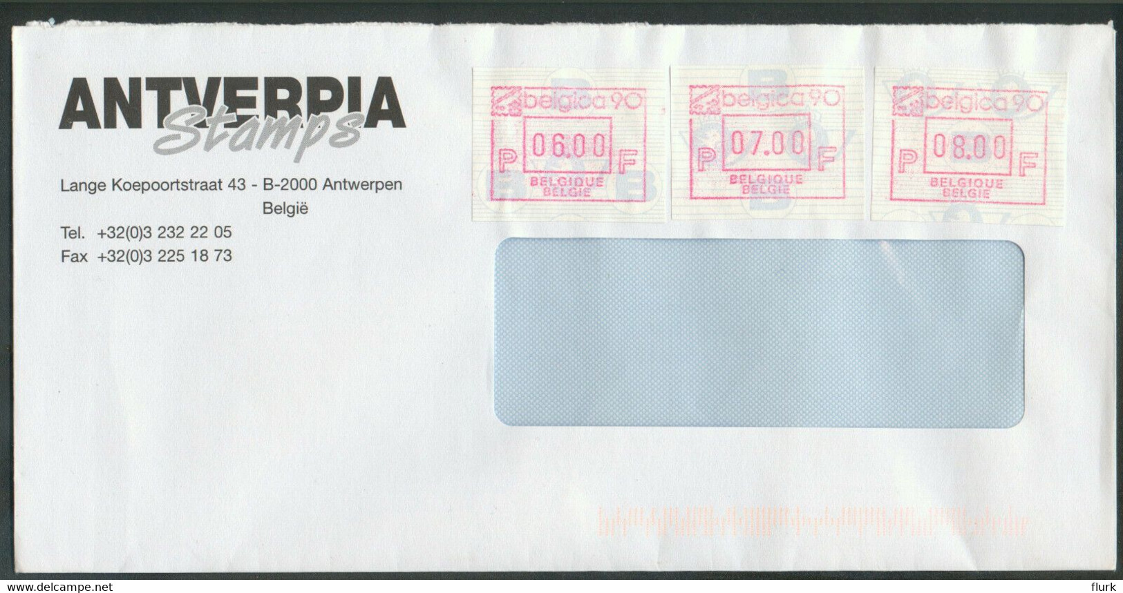 België 3x ATM78 Op Brief Perfect - Lettres & Documents