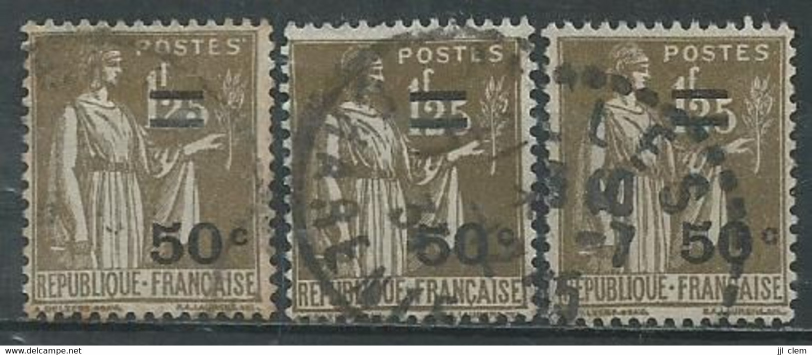 France N° 298  Obl   Lot X3 - 1932-39 Paix