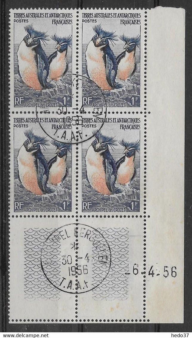 T.A.A.F. N°3 - Bloc De 4 Coin Daté - Oblitéré - TB - Used Stamps