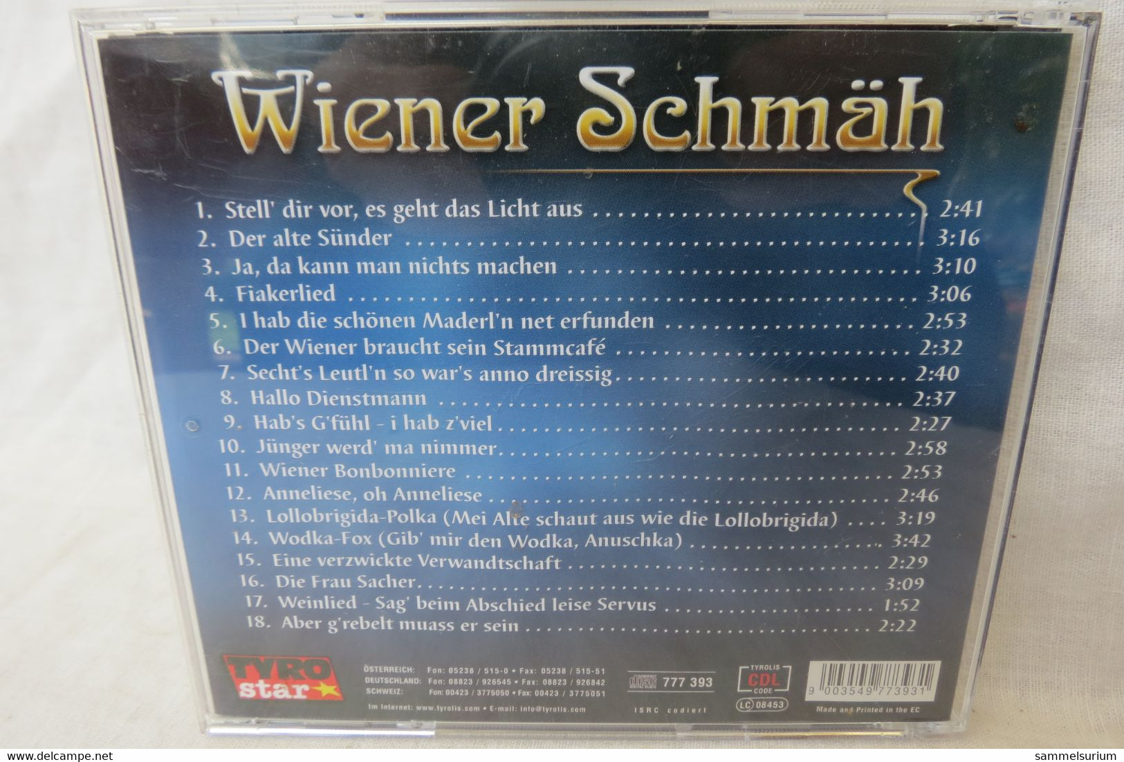 CD "Wiener Schmäh" Mit Paul Hörbiger, Hans Moser, Maria Andergast, Peter Alexander U.a. - Otros - Canción Alemana