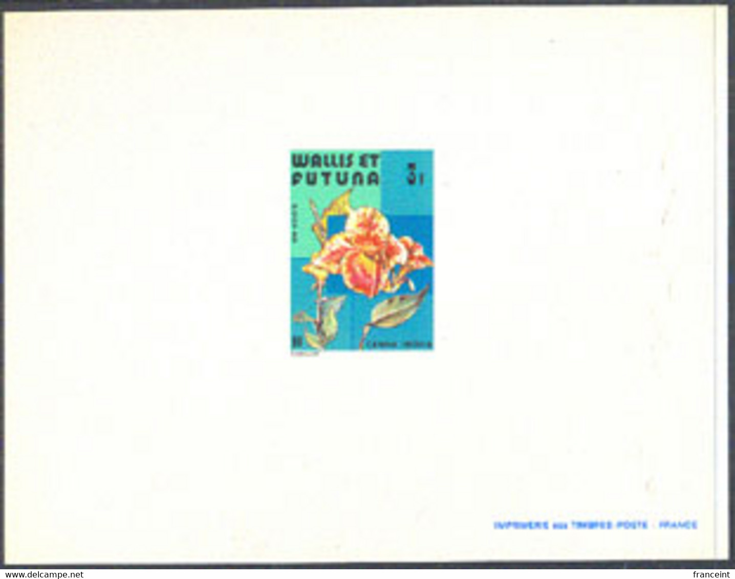 WALLIS & FUTUNA (1982) Orchids. Set Of 3 Deluxe Sheets Issued In New Colors And Values. Scott Nos 279-81 - Imperforates, Proofs & Errors