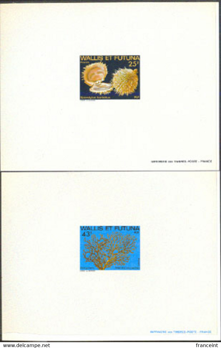 WALLIS & FUTUNA (1979) Marine Life. Set Of 6 Deluxe Sheets. Scott Nos 245-50, Yvert Nos 248-53. - Imperforates, Proofs & Errors