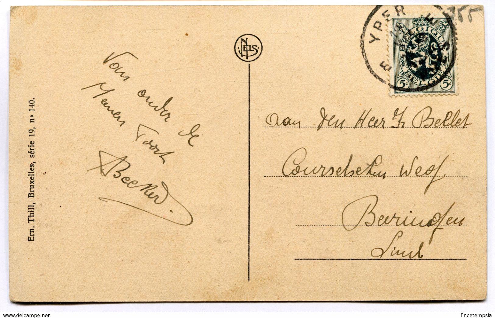 CPA - Carte Postale - Belgique - Ypres - Porte De Menin  (DO16977) - Ieper