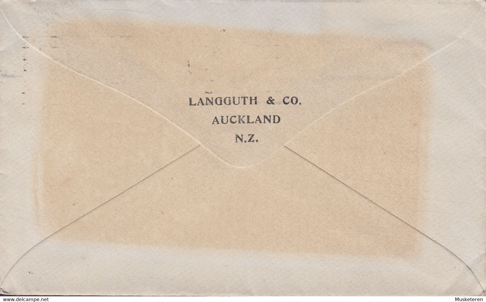 New Zealand LANGGUTH & Co. Slogan 'Advertise By Post' AUCKLAND 1926 Cover Brief Munitionsfabrik SPEYER A. Rhein 2½d. GV. - Lettres & Documents