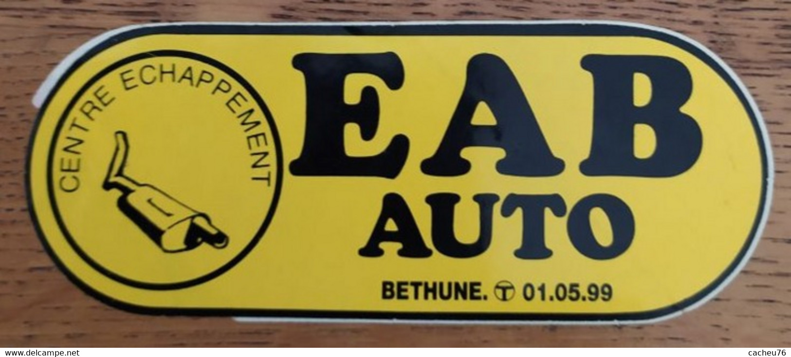 Autocollant Publicitaire Automobile EAB, Bethune - Stickers