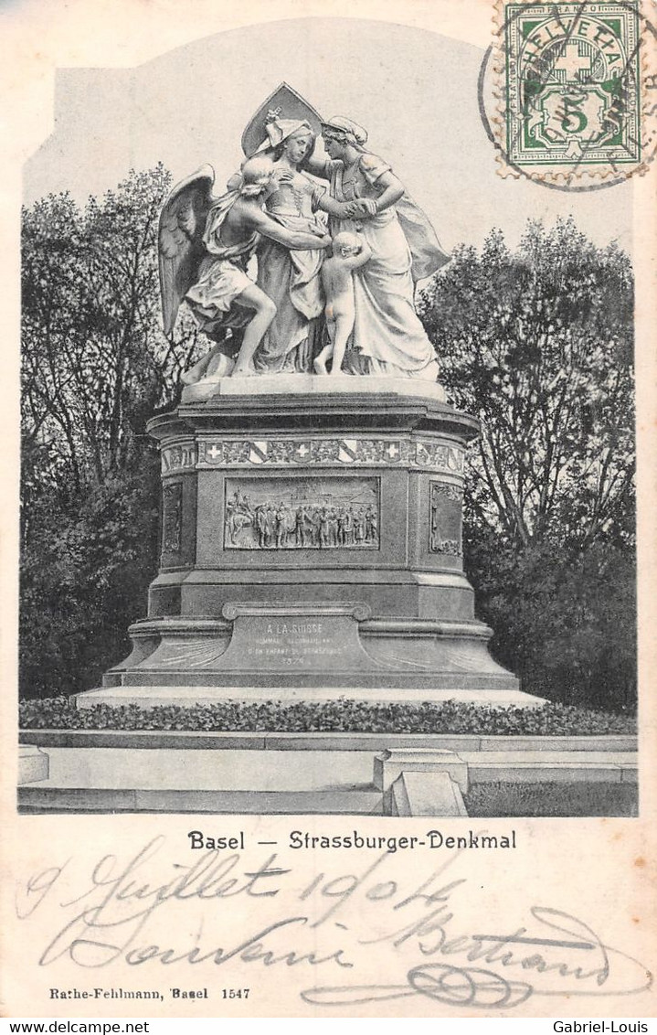 Basel Strassburger Denkmal - Monument De Strasbourg - Bâle