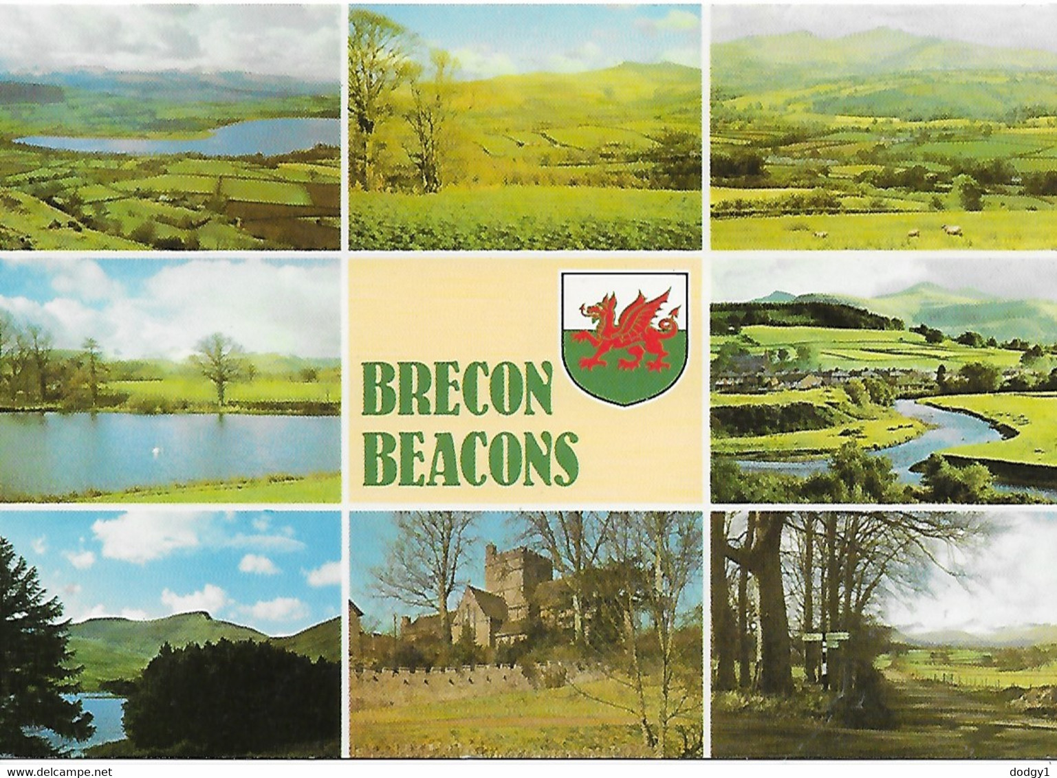 SCENES FROM BRECON BEACONS, BRECONSHIRE, WALES. UNUSED POSTCARD Nk5 - Breconshire