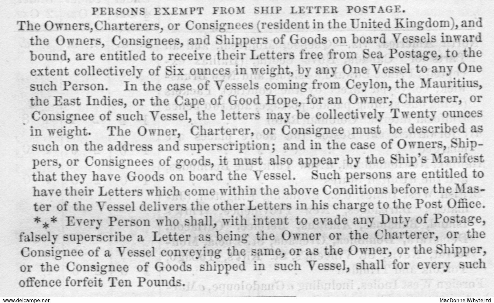 Ireland Maritime Dublin Penny Post 1831 Consignee's Letter Liverpool To Dublin NORTHUMBERLAND BUILDINGS PENNY POST - Vorphilatelie