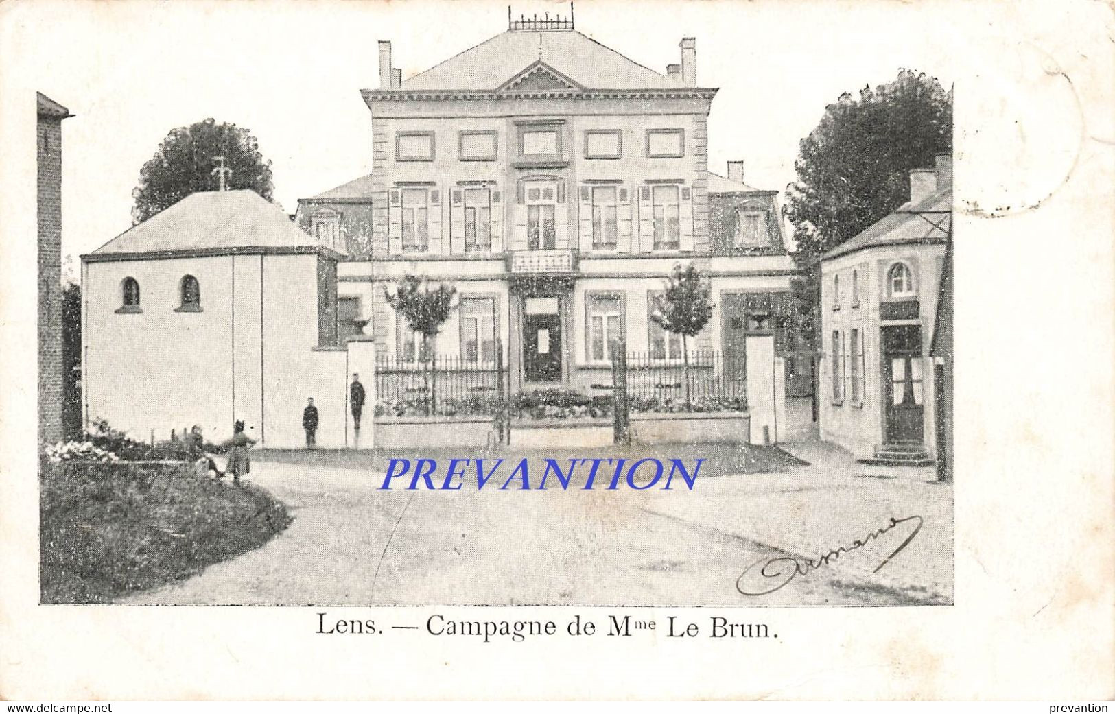 LENS - Campagne De Mme Le Brun - Carte Circulé En1903 - Lens