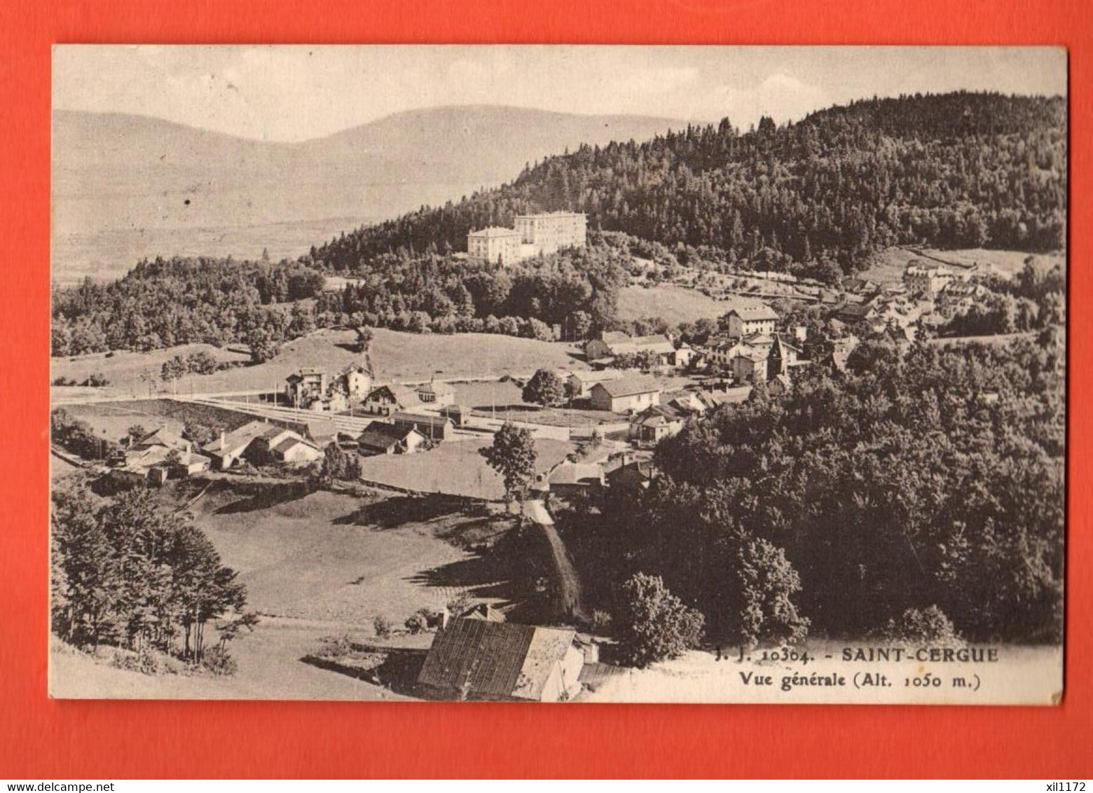 ZOL-15 Saint-Cergue Saint-Cergues Vue Générale.  Jullien 10304. Circulé 1926 - Saint-Cergue