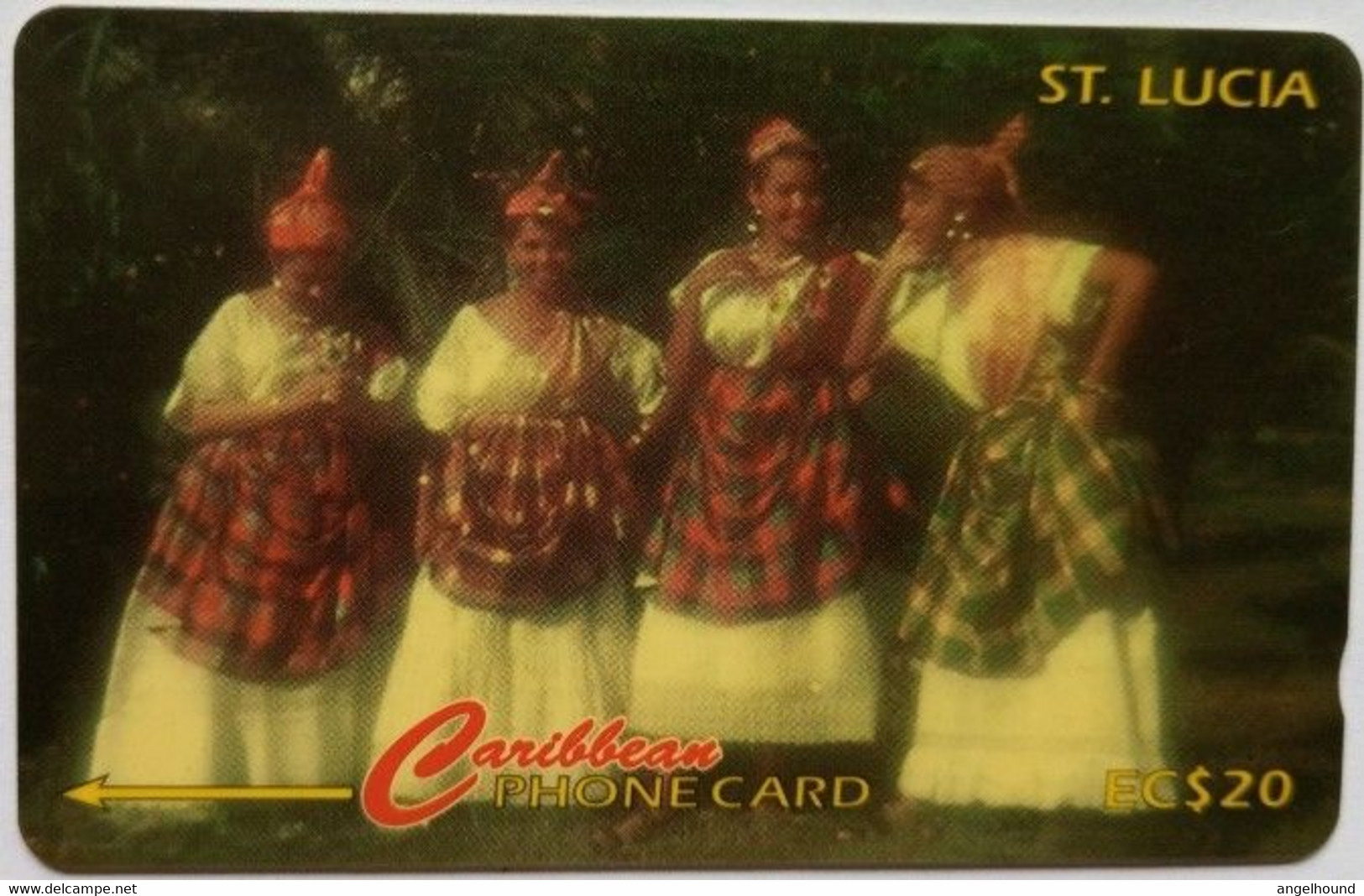 Saint Lucia Cable And Wireless 201CSLB    EC$20 " Women Of St Lucia In National Wear " - Santa Lucia
