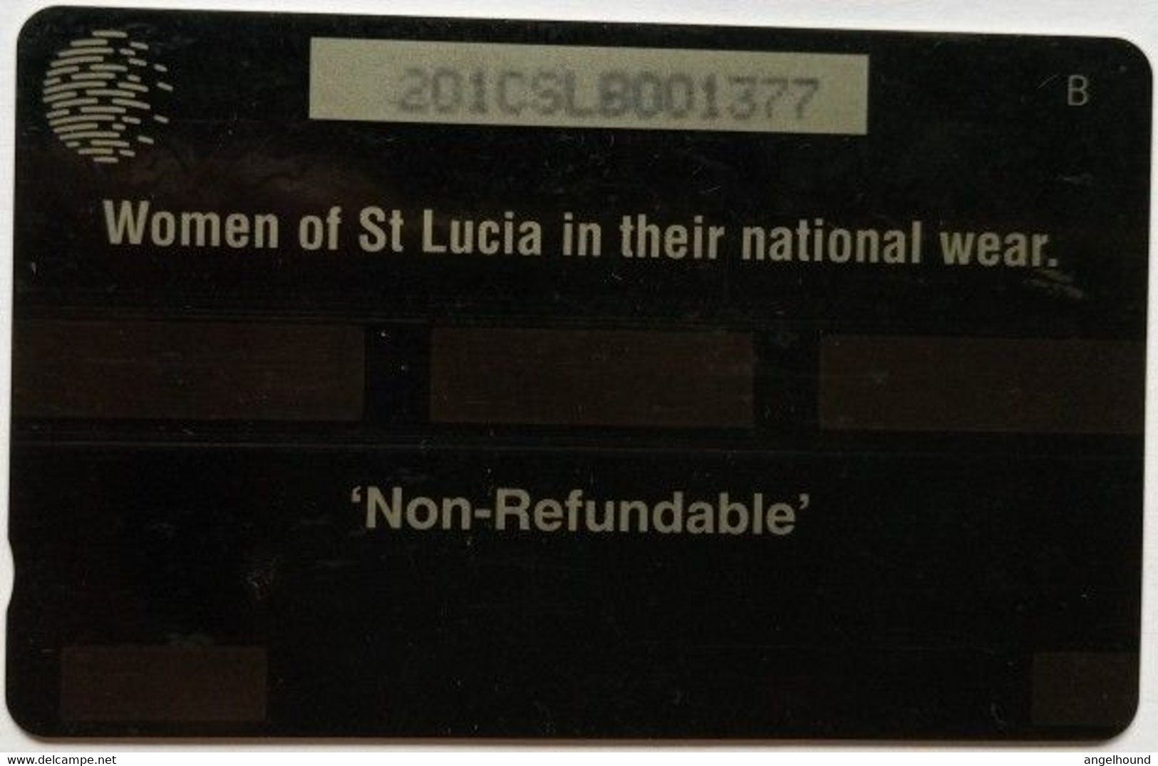 Saint Lucia Cable And Wireless 201CSLB    EC$20 " Women Of St Lucia In National Wear " - Sainte Lucie