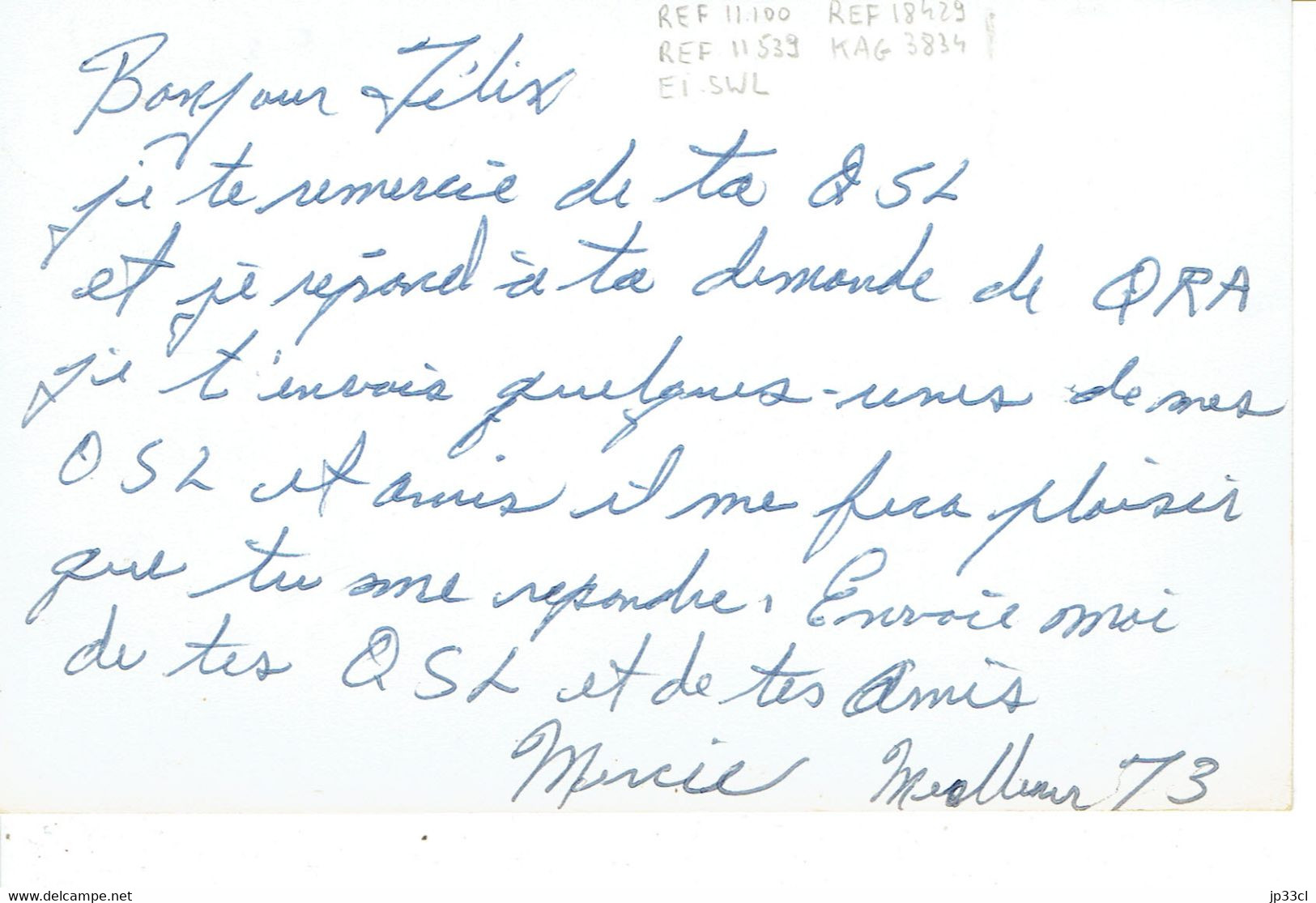 Noyade Rescapé Bouée Sur Carte Avec Message Autographe De Jacques Lahaie, St Cyrille De Wendover, Drummonf, Québec, 1966 - CB