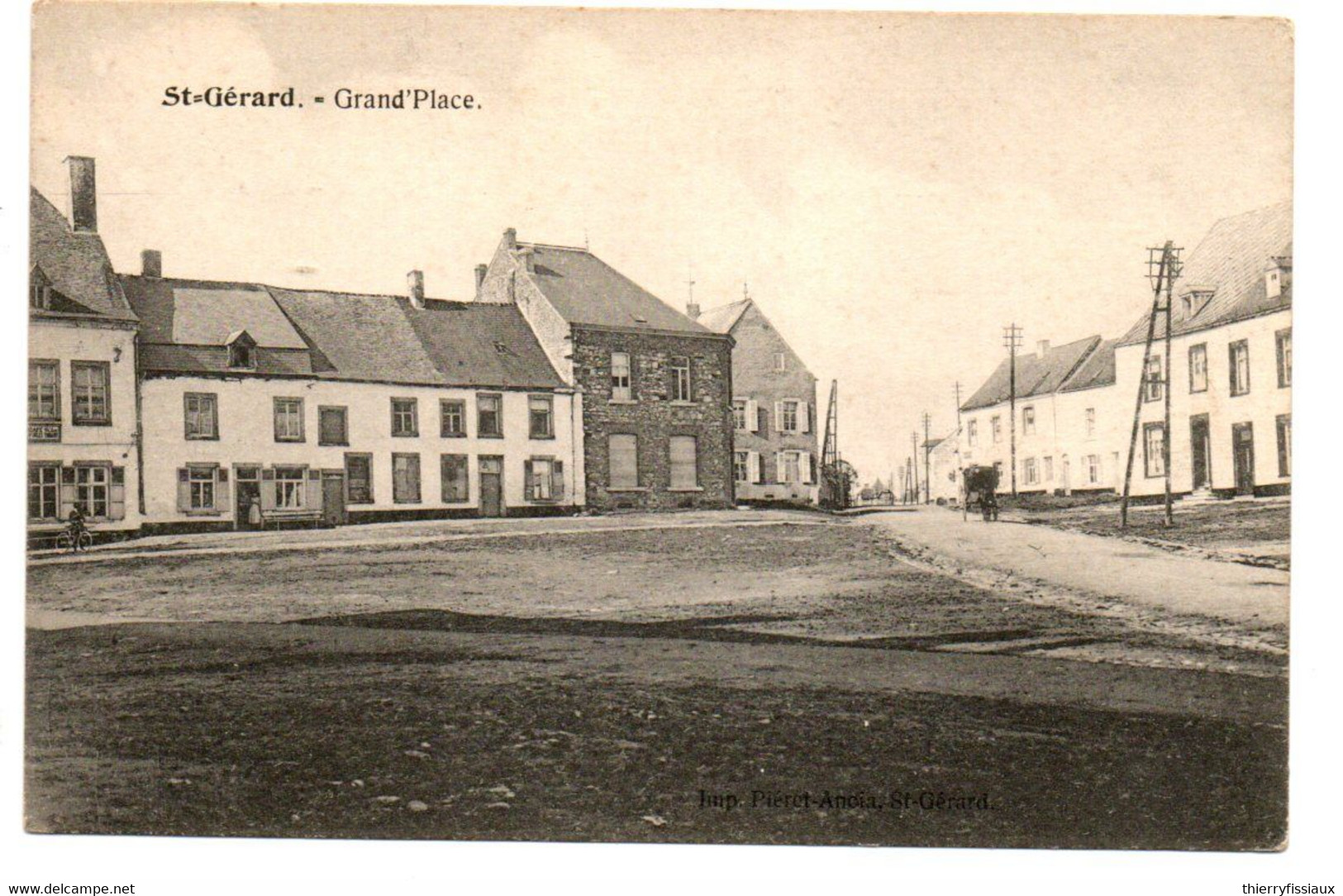 St Gérard - "Mettet-Namur" - Grand' Place - 2 Scans. - Mettet