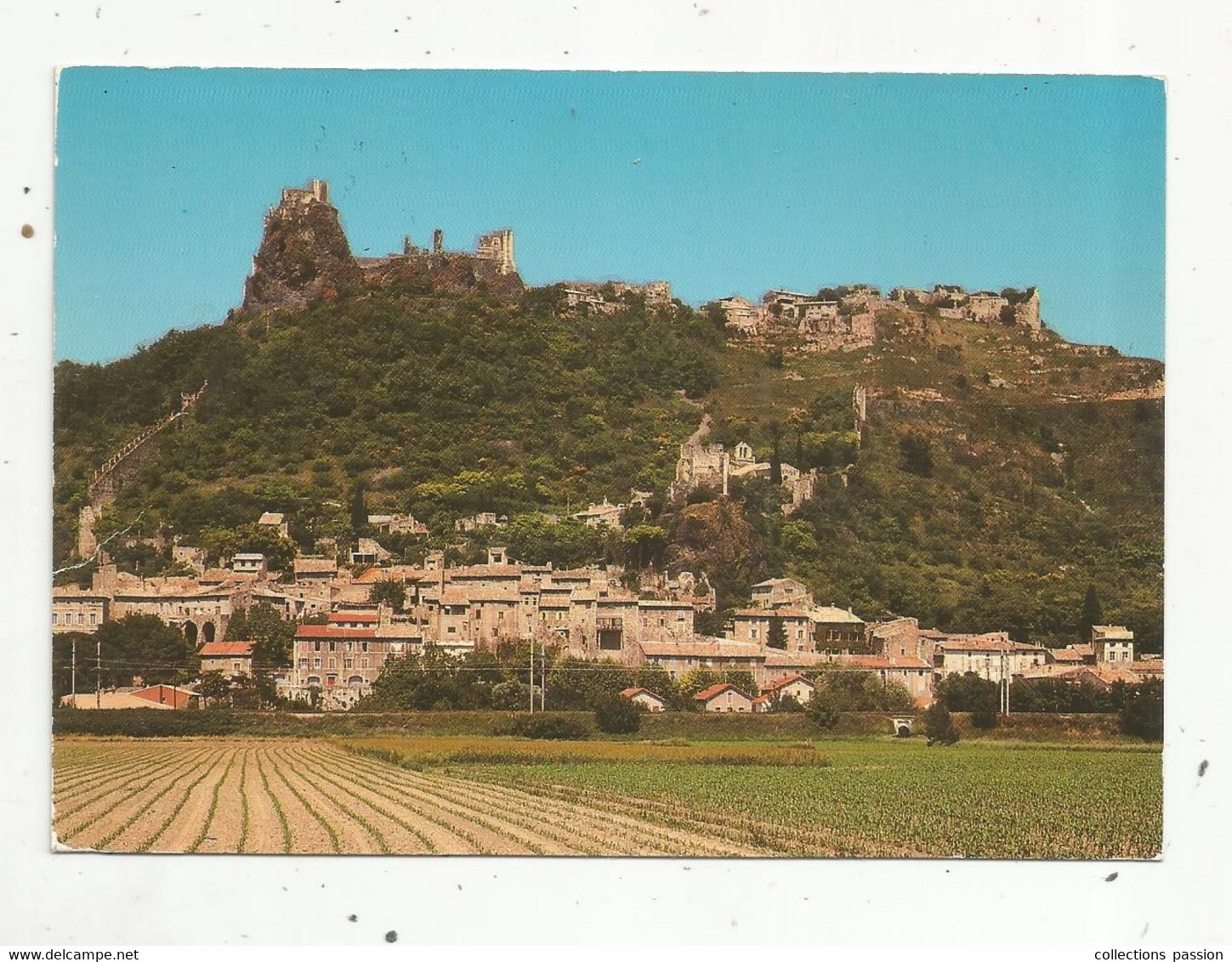 Cp, 07 ,ROCHEMAURE , Village Féodal , Ruines D'une Forteresse ,  Voyagée - Rochemaure