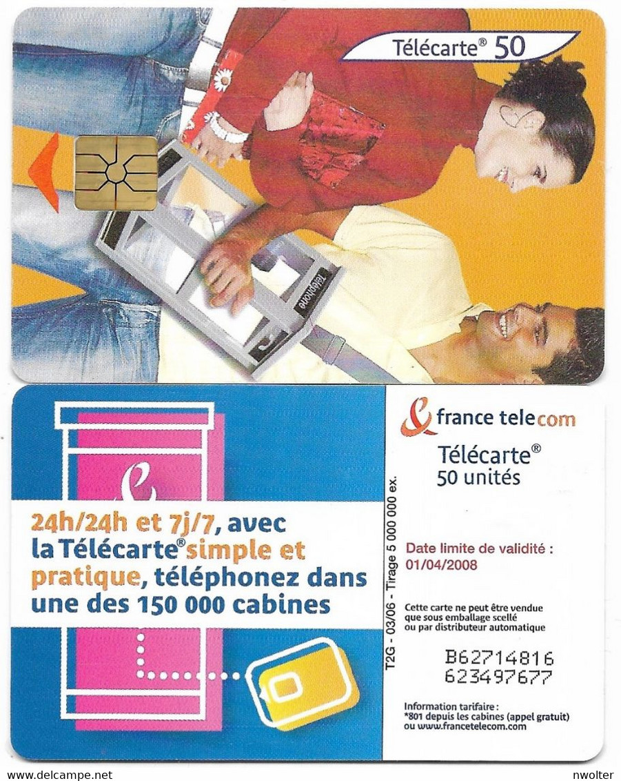 @+ Télécarte Mode D'Emploi Couple 2  -  50 U - GEM1 T2G - 03/06 (numero Serie 816) - Ref : F1352B - 2006
