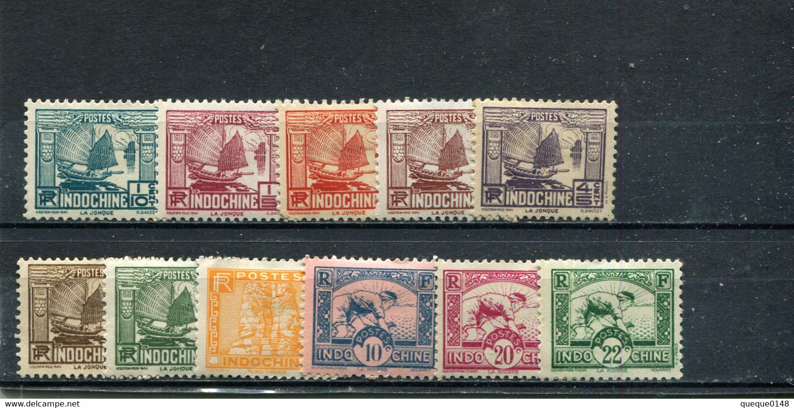 Indochine 1931-39 Yt 150-156 158B 161 163 164A * - Ongebruikt