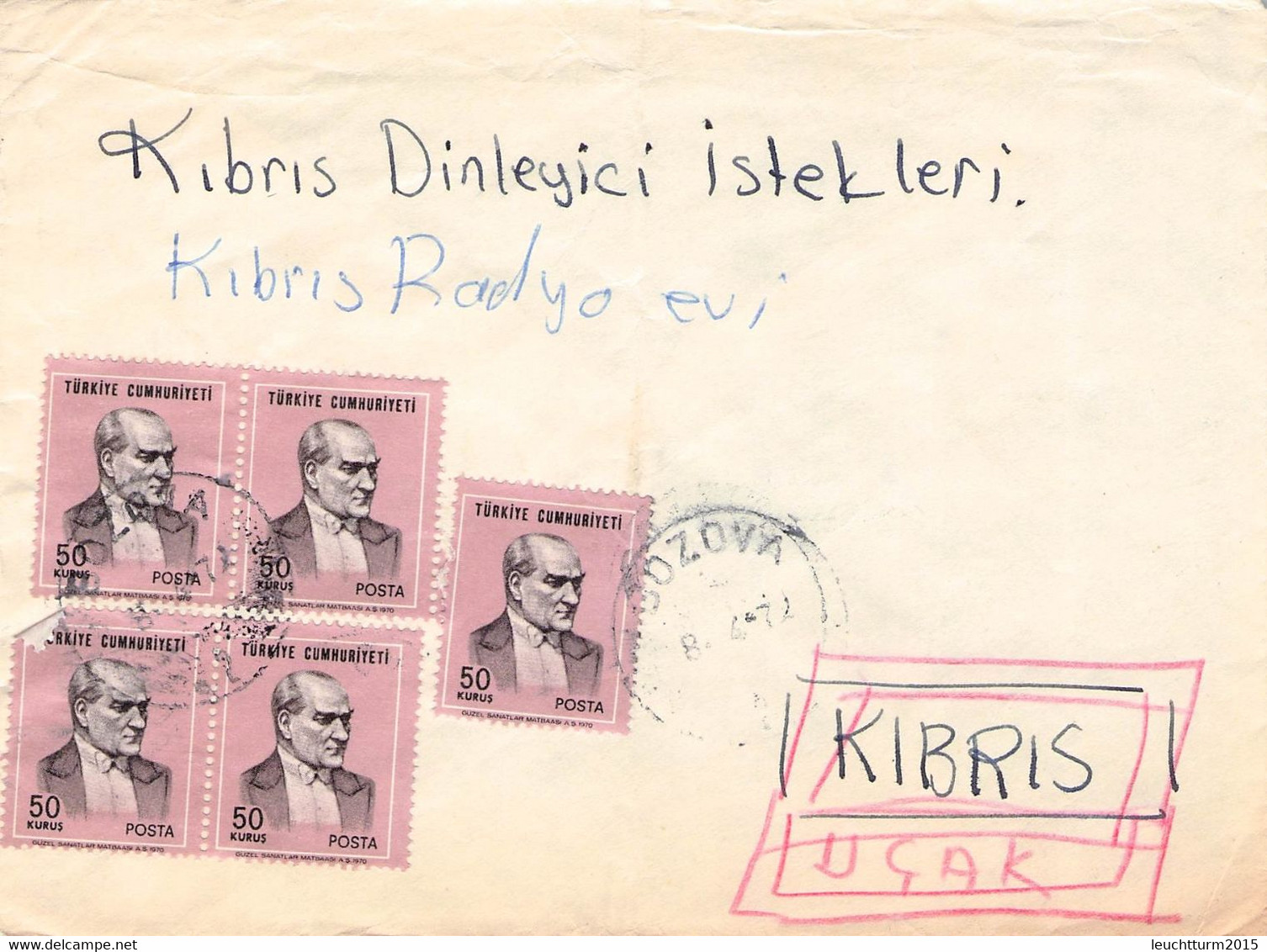 TURKEY - LETTER  > CYPRUS 1972 /QF176 - Briefe U. Dokumente