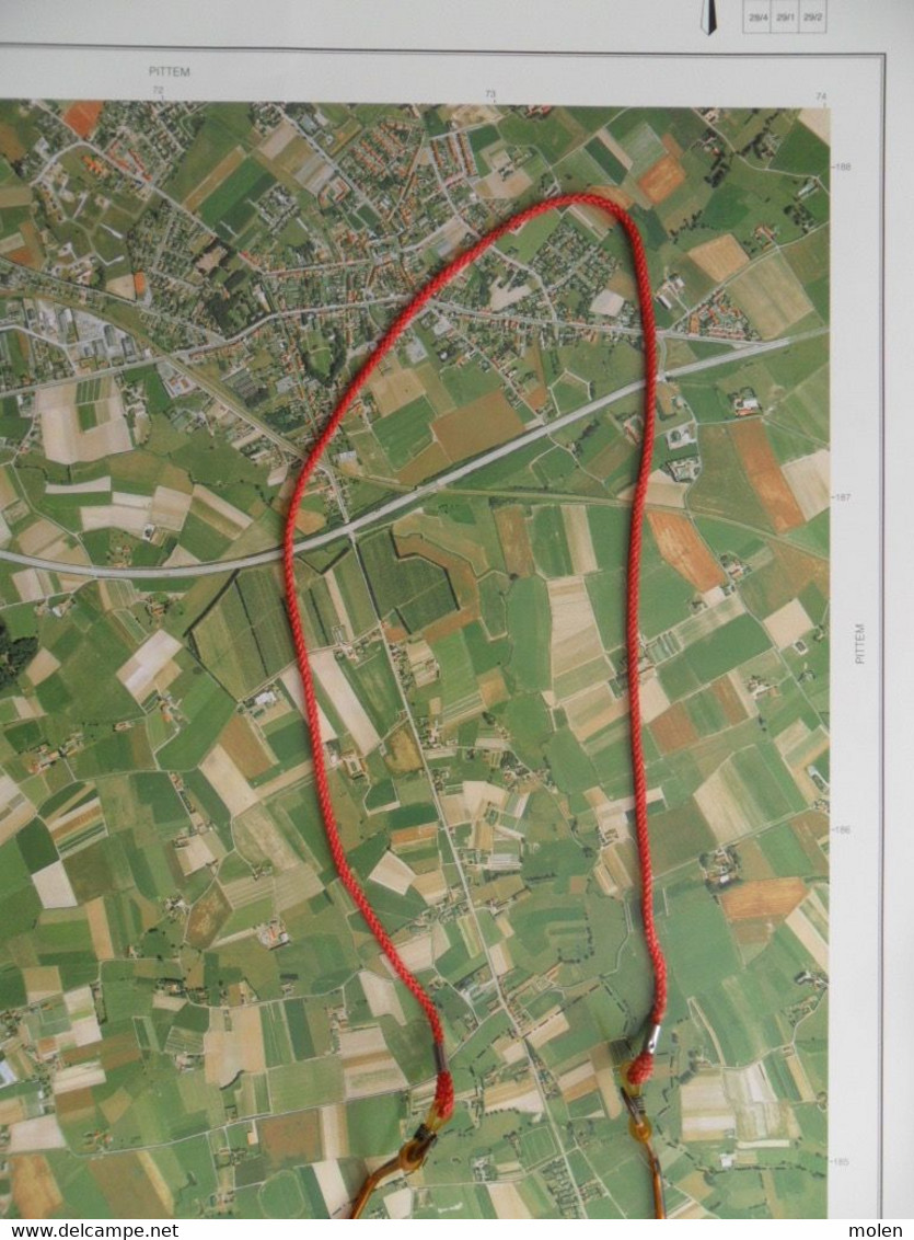 PITTEM MEULEBEKE In 1990 GROTE-LUCHT-FOTO 48x67cm KAART 1/10.000 ORTHOFOTOPLAN TOPOGRAPHIE PHOTO AERIENNE LUCHTFOTO R700 - Pittem