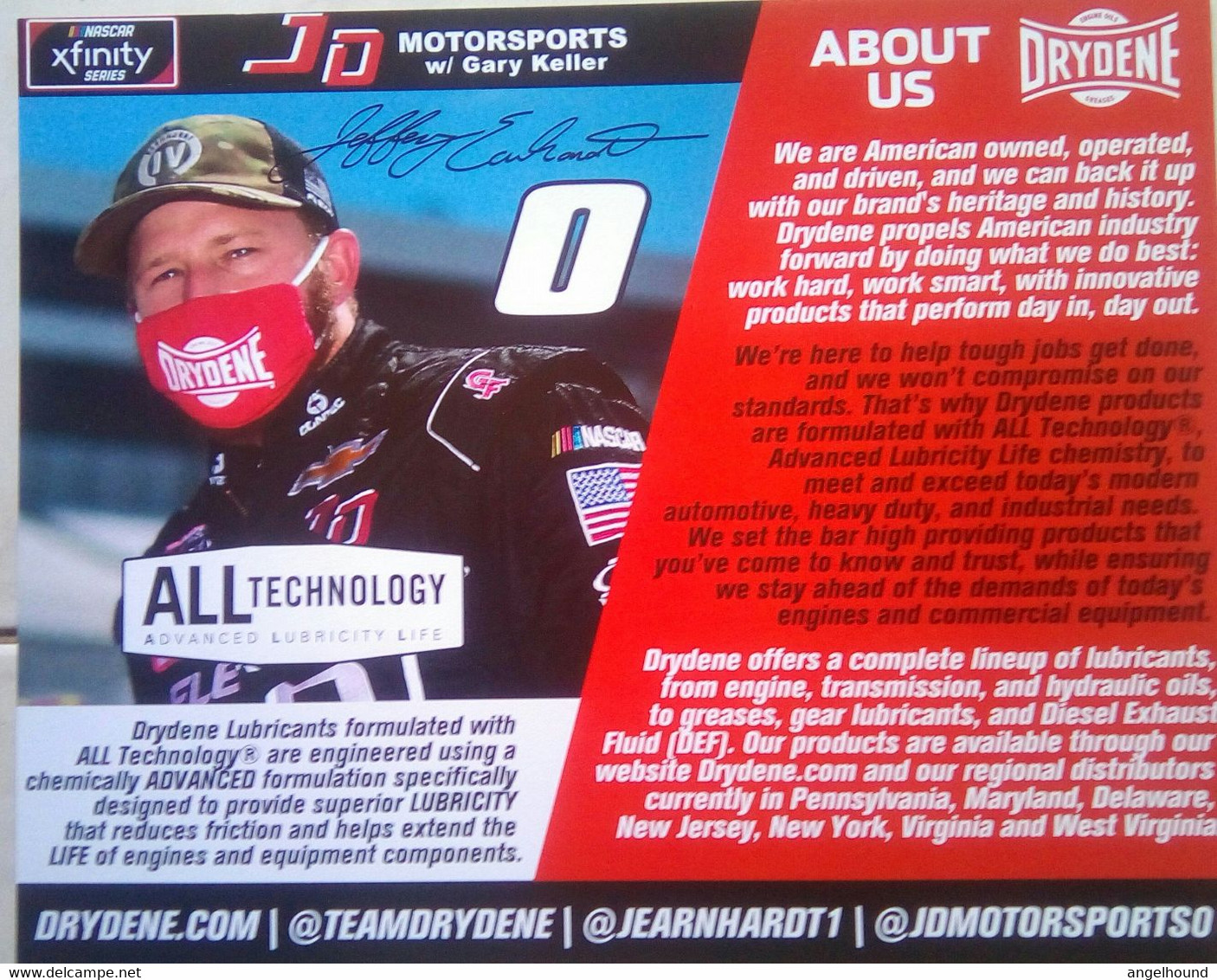 Jeffrey Earnhardt ( American Race Car Driver) - Autógrafos