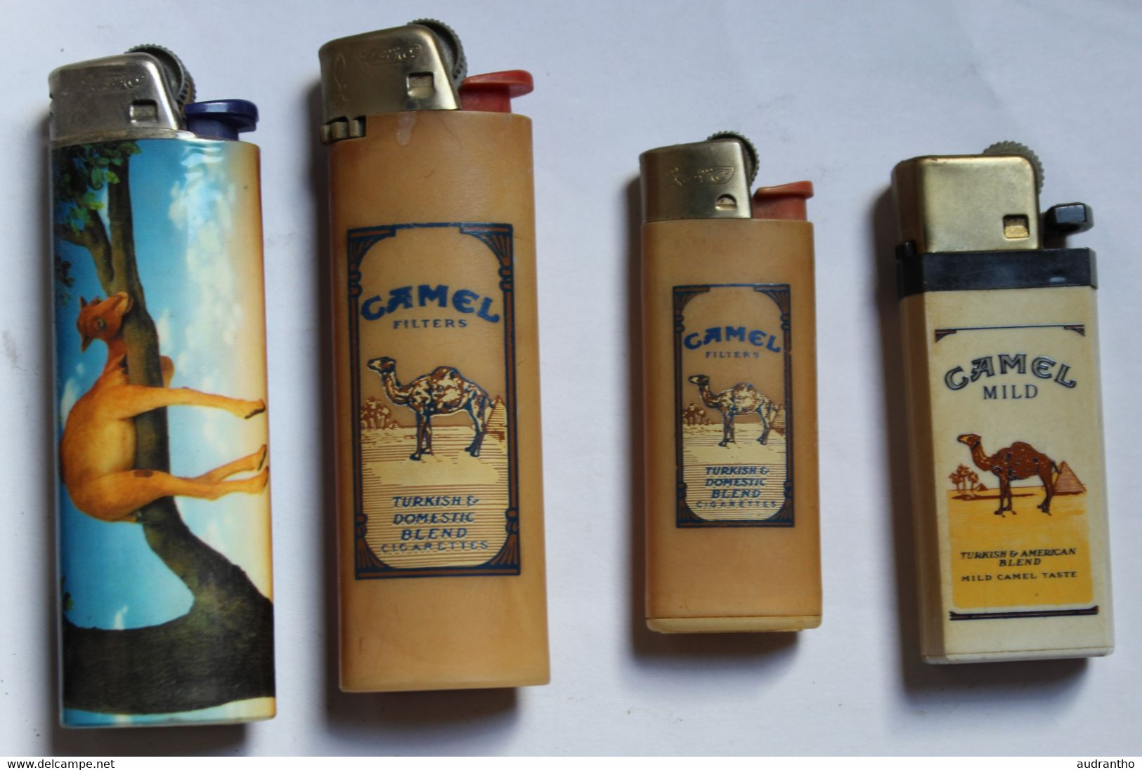 Lot De 7 Briquets Vintage Cigarettes CAMEL Pour Collectionneur - Autres & Non Classés