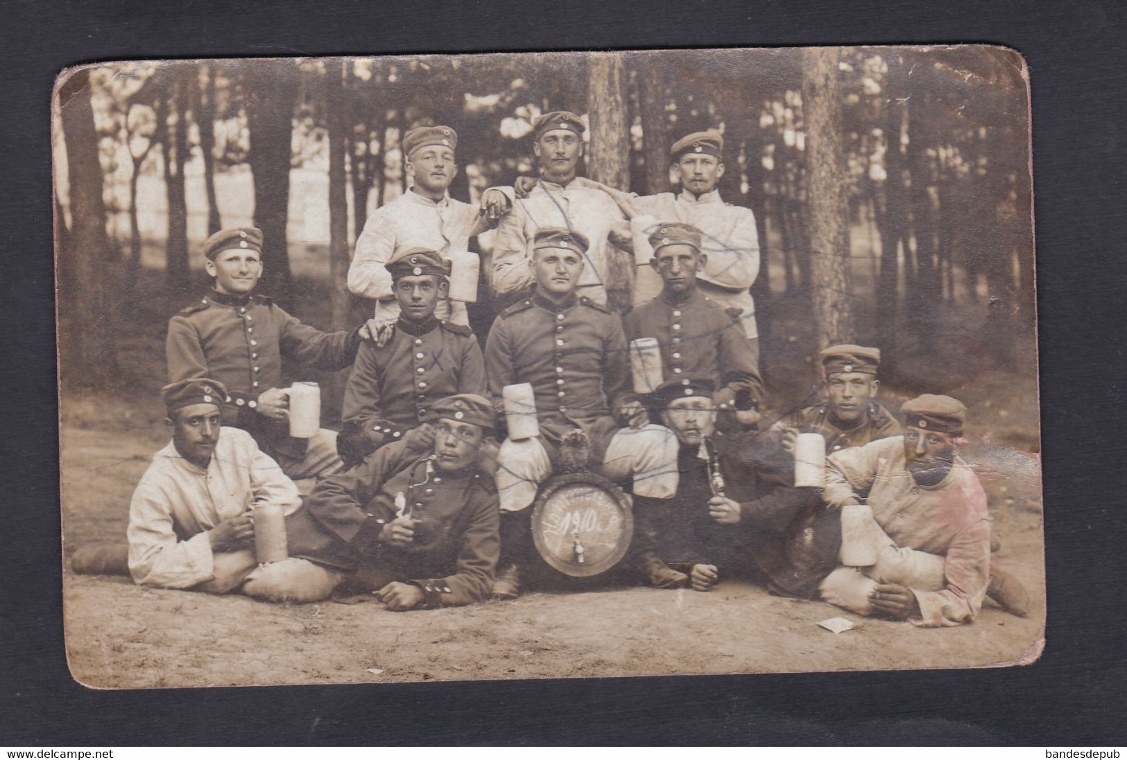 Carte Photo  Alberti Lager Hammelburg  Militaria Deutsche Armee ( Pipe Chope De Biere 46687) - Hammelburg