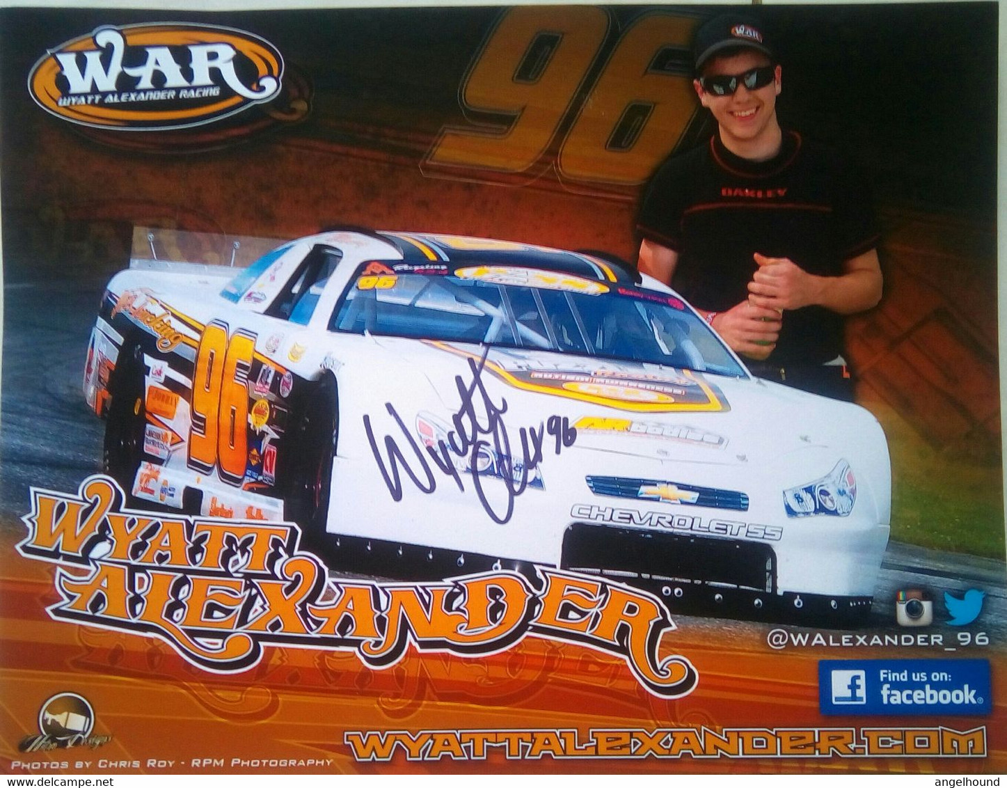 Wyatt Alexander ( American Race Car Driver) - Handtekening