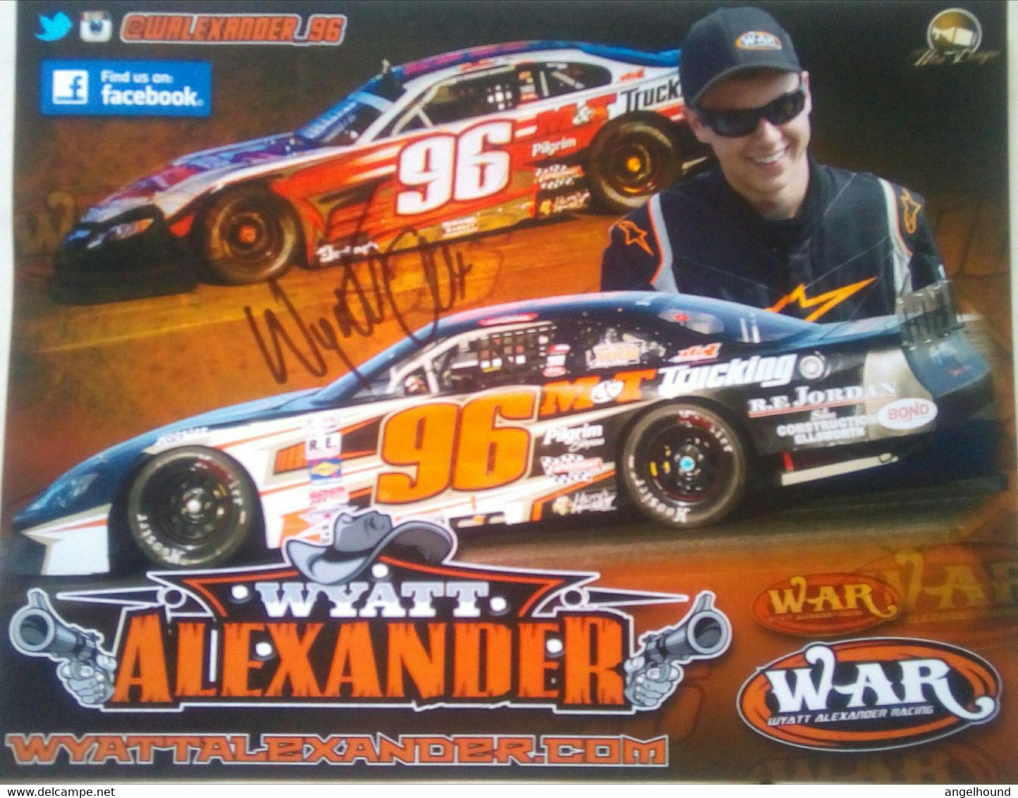 Wyatt Alexander ( American Race Car Driver) - Autógrafos