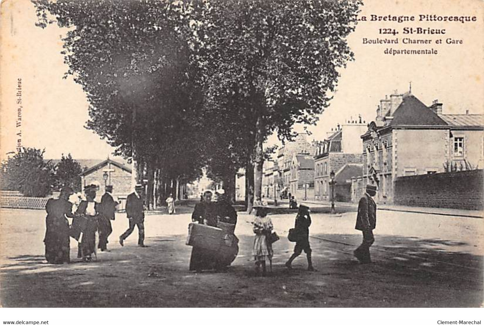 SAINT BRIEUC - Boulevard Charner Et Gare Départementale - Très Bon état - Saint-Brieuc