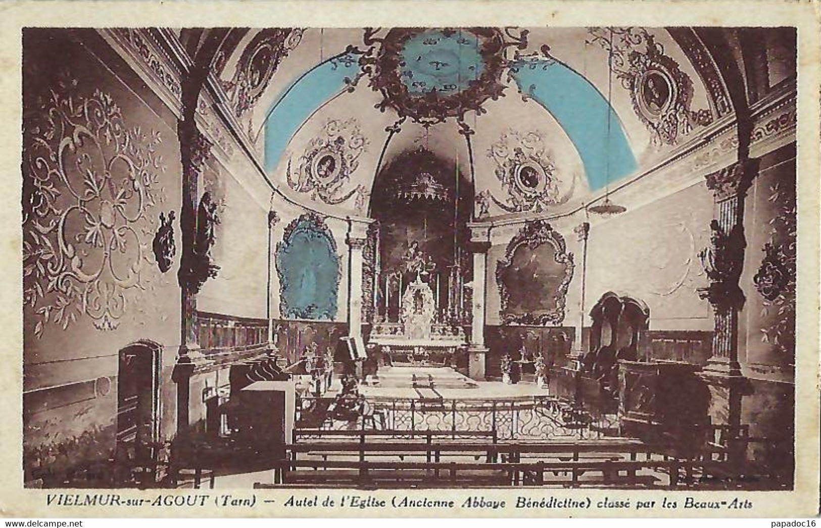 81 - Vielmur-sur-Agout - Autel De L'Eglise (Ancienne Abbaye Bénédictine) Classé Par Les Beaux-Arts (écrite, 1940) - Vielmur Sur Agout