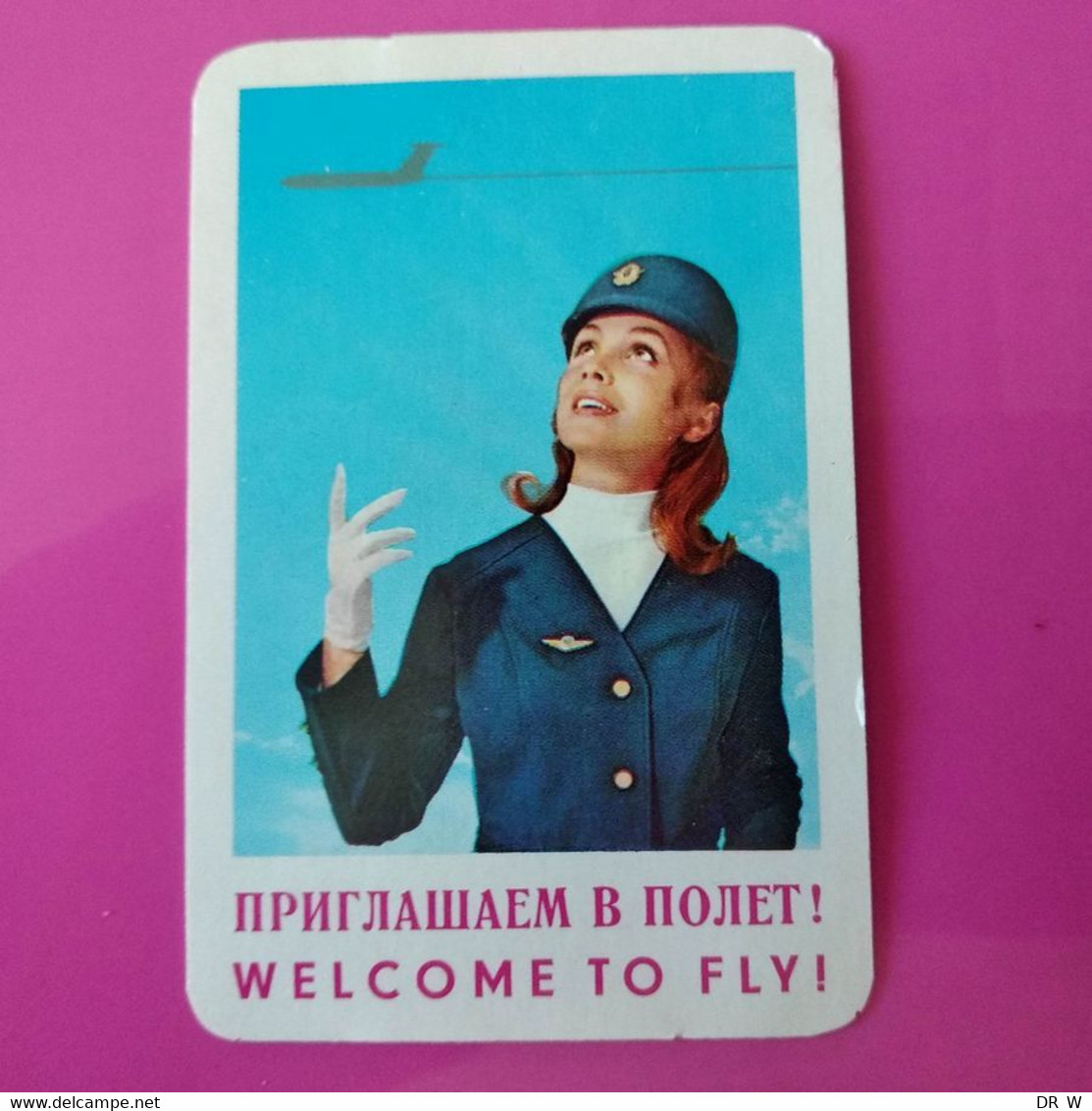 К03_011  USSR / Soviet Calendar / Aeroflot / Aviation / Airline / Airplane / Airways / 1977 - Klein Formaat: 1971-80