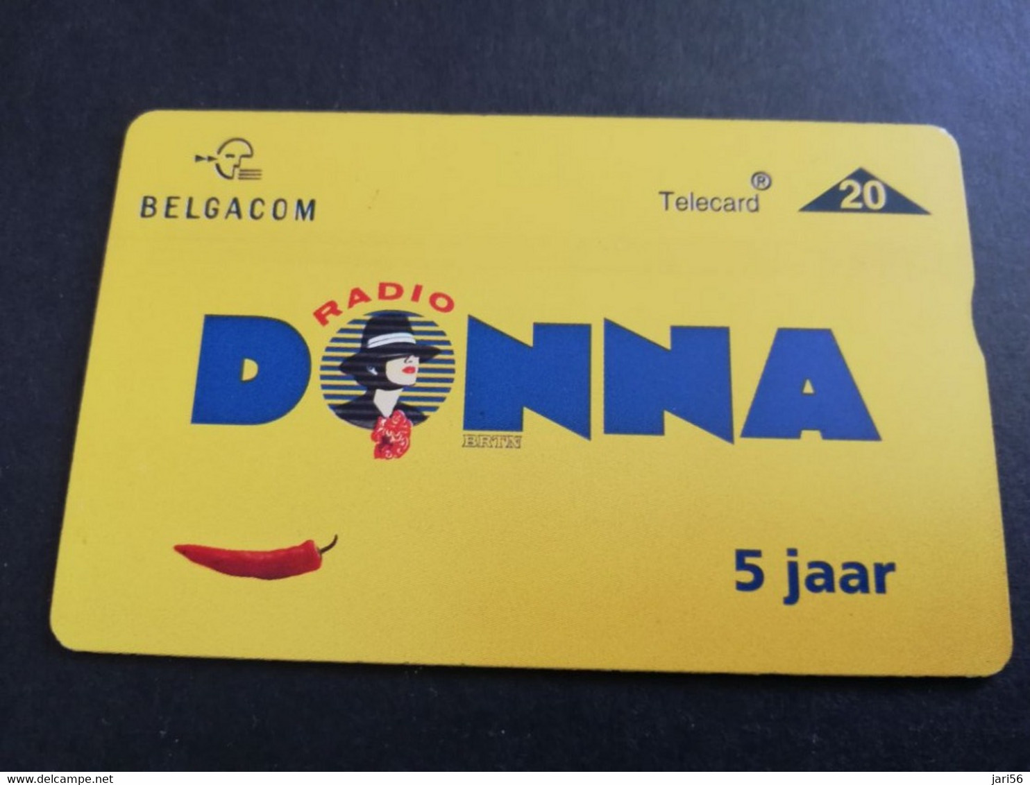 BELGIUM  L & G CARD RADIO DONNA 5 YEAR  CARD 20 UNITS      ** 5570** - With Chip