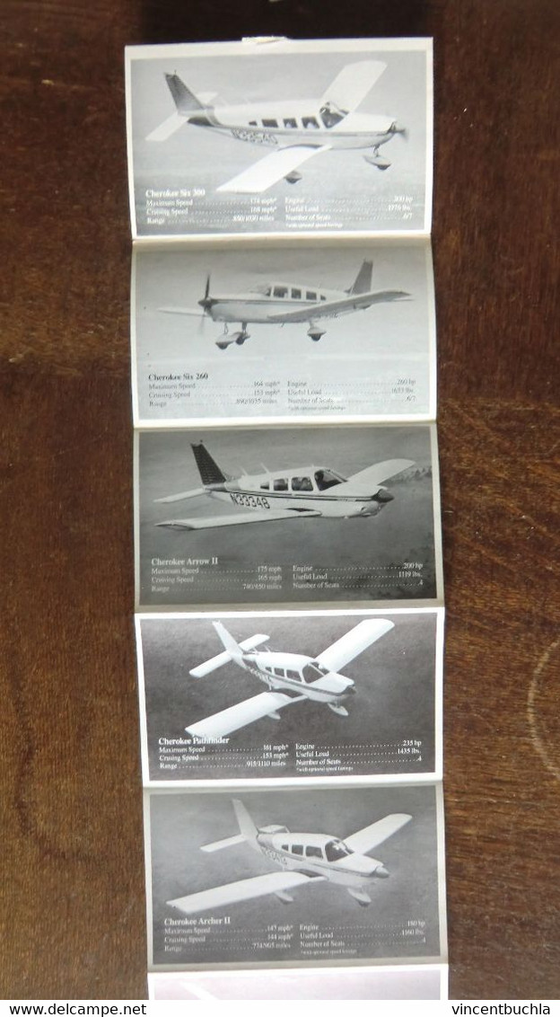 Dépliant Promotionnel U S A Piper Aircraft Corporation 1976 Fast Facts For Flyers 10 Feuillets - Advertisements