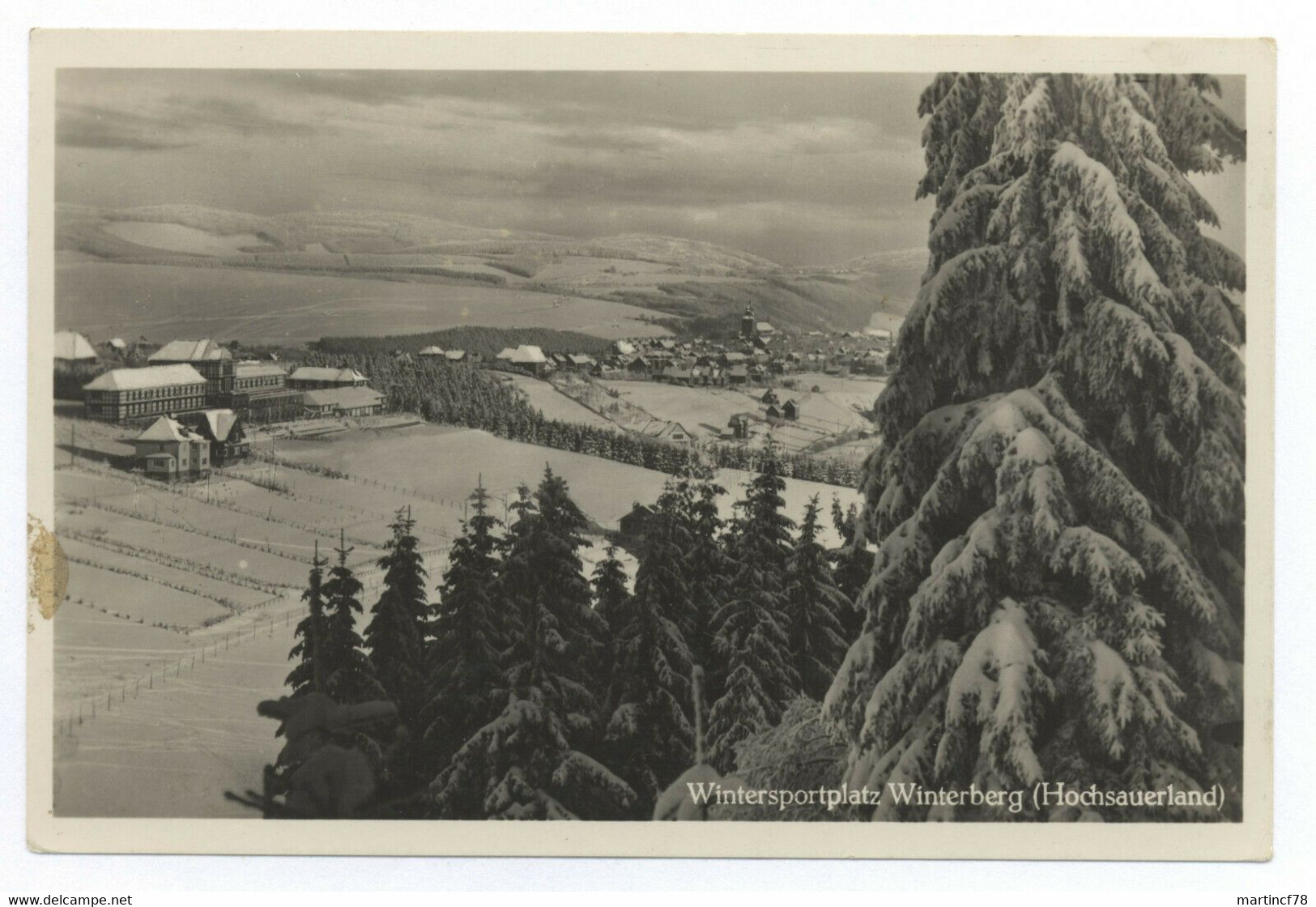 Wintersportplatz Winterberg Hochsauerland Feldpost 1942 Nachr. Ers. Abtlg. Düren - Winterberg