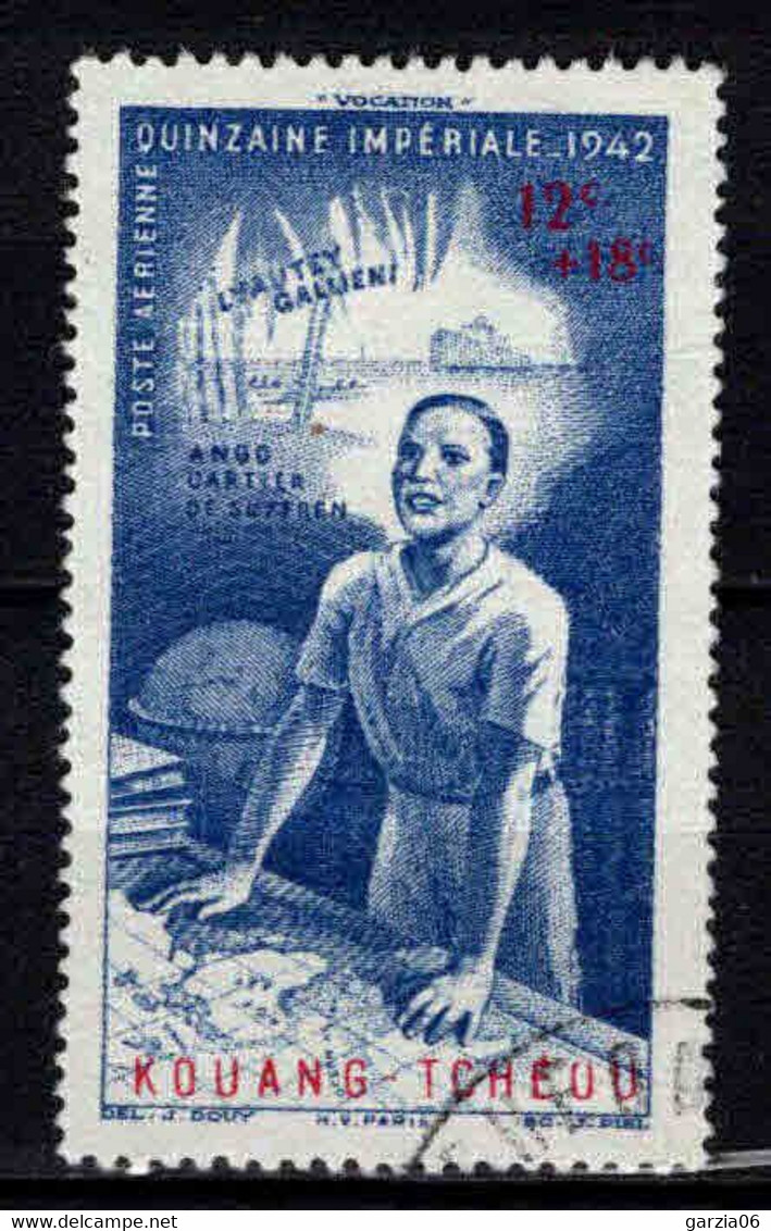 Kouang-Tcheou  - 1942 - Tb Indochine Surch - Quinzaine Impériale -  PA N° 4- Oblit - Used - Usati