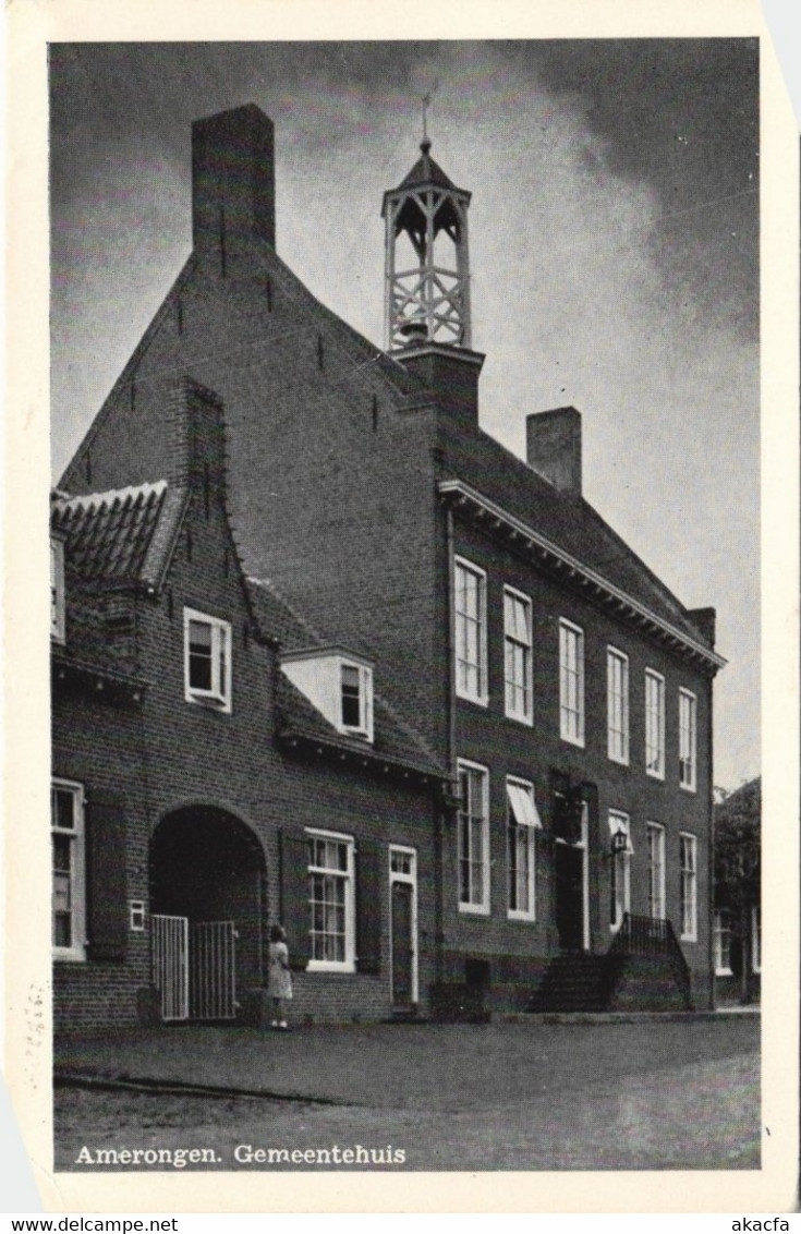 CPA AK AMERONGEN Gemeentehuis NETHERLANDS (728780) - Amerongen