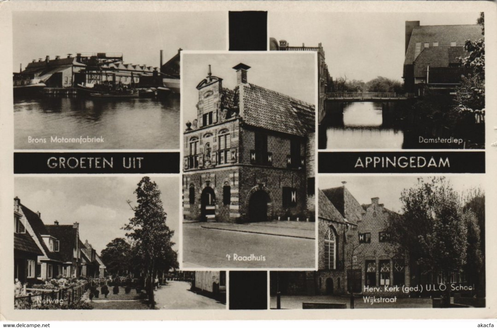 CPA AK APPINGEDAM Groeten Uit NETHERLANDS (728353) - Appingedam