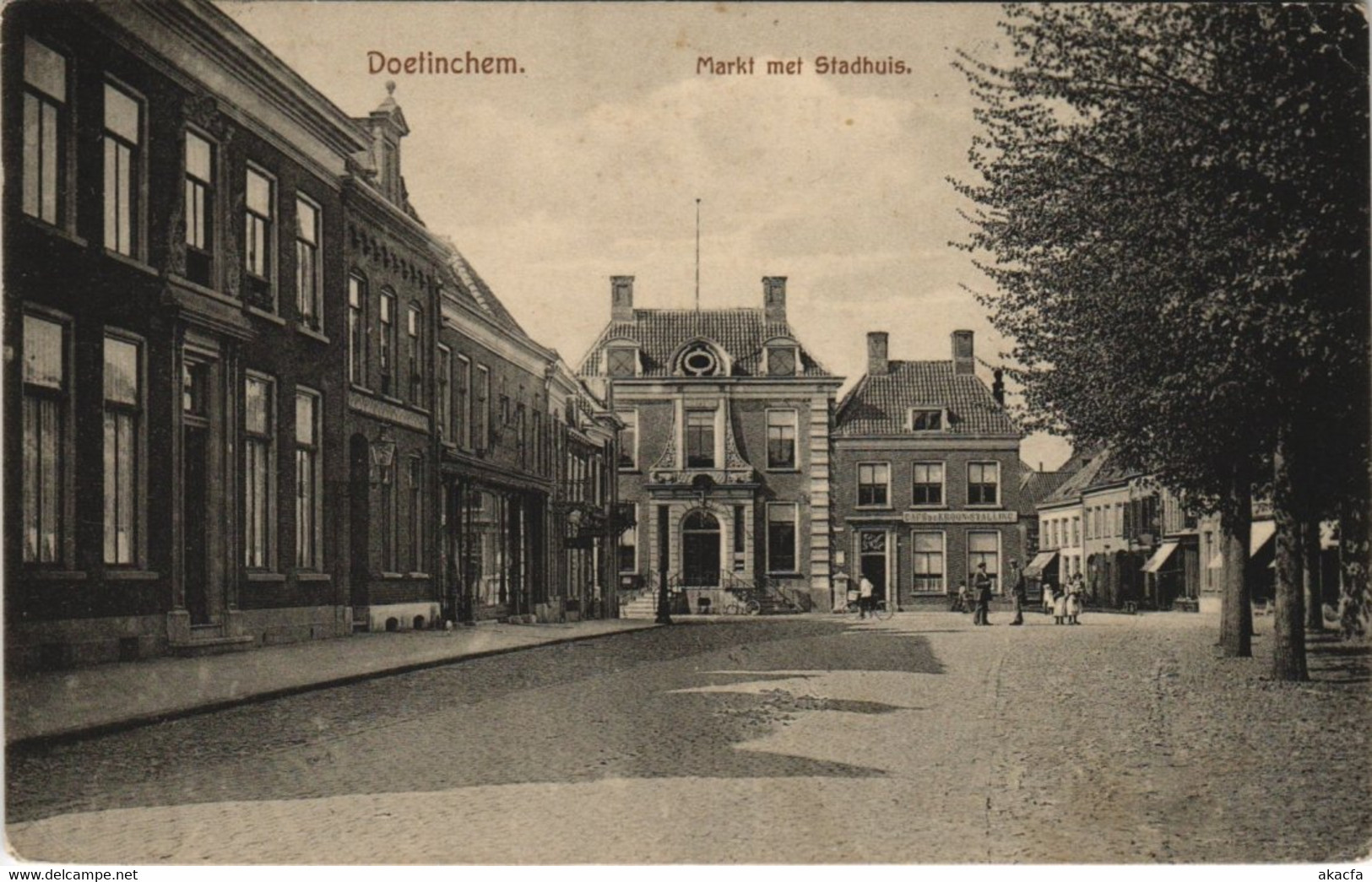 CPA AK Doetinchem Markt Met Stadhuis NETHERLANDS (713408) - Doetinchem