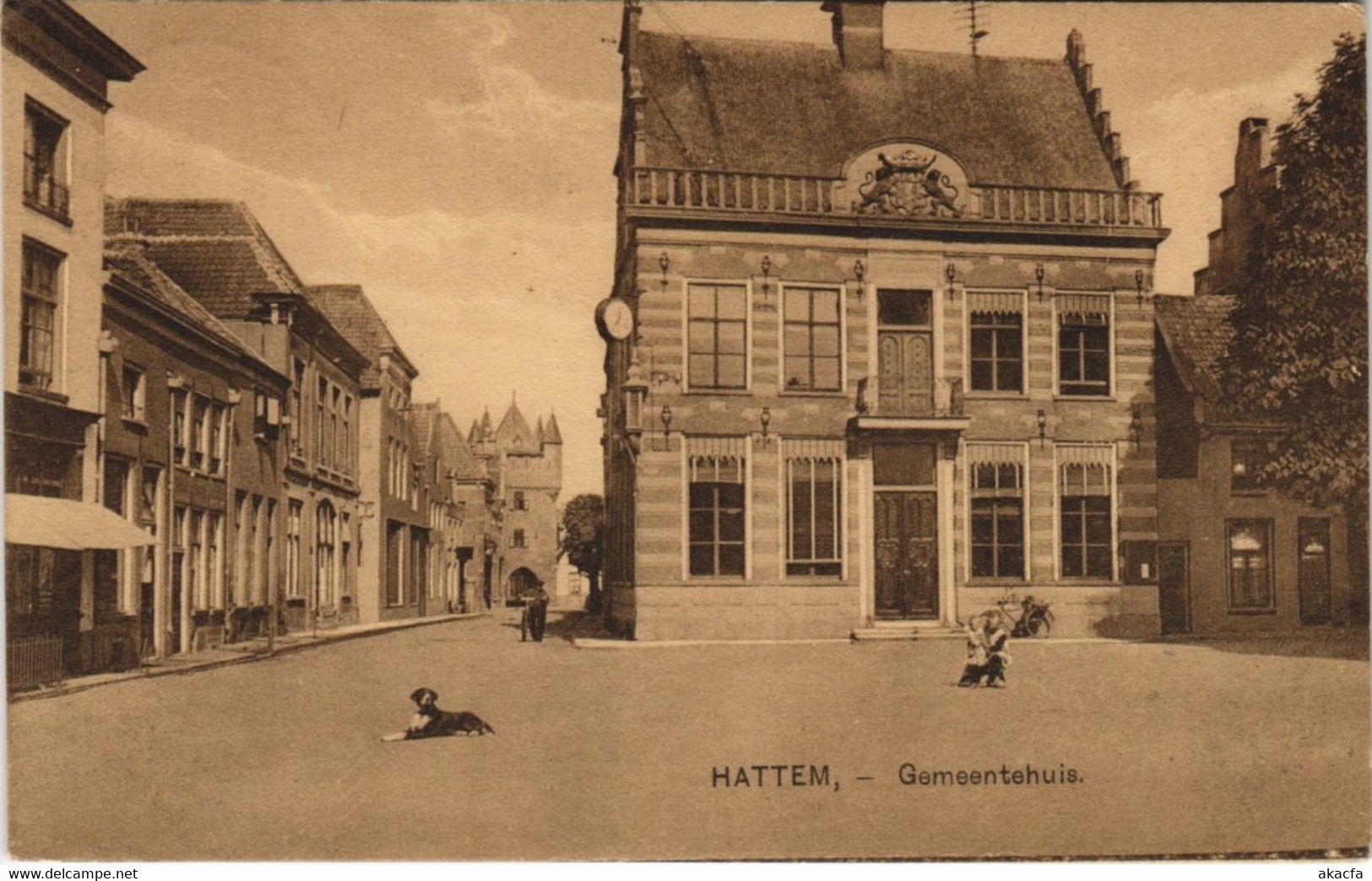 CPA AK HATTEM Gemeentehuis NETHERLANDS (713421) - Hattem