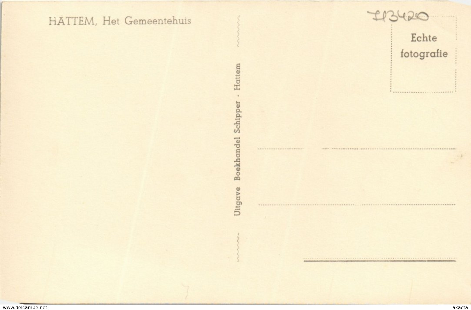 CPA AK HATTEM Het Gemeentehuis NETHERLANDS (713420) - Hattem