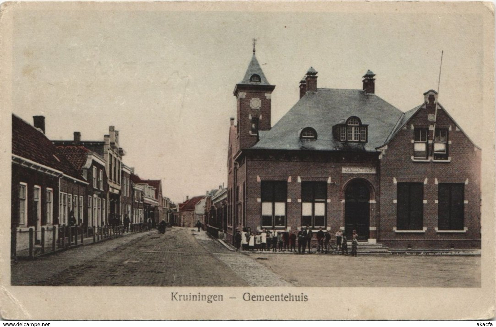 CPA AK Kruiningen Gemeentehuis NETHERLANDS (728870) - Kruiningen