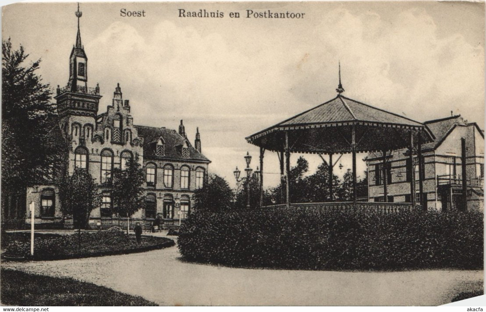 CPA AK Soest Raadhuis En Postkantoor NETHERLANDS (728807) - Soestdijk