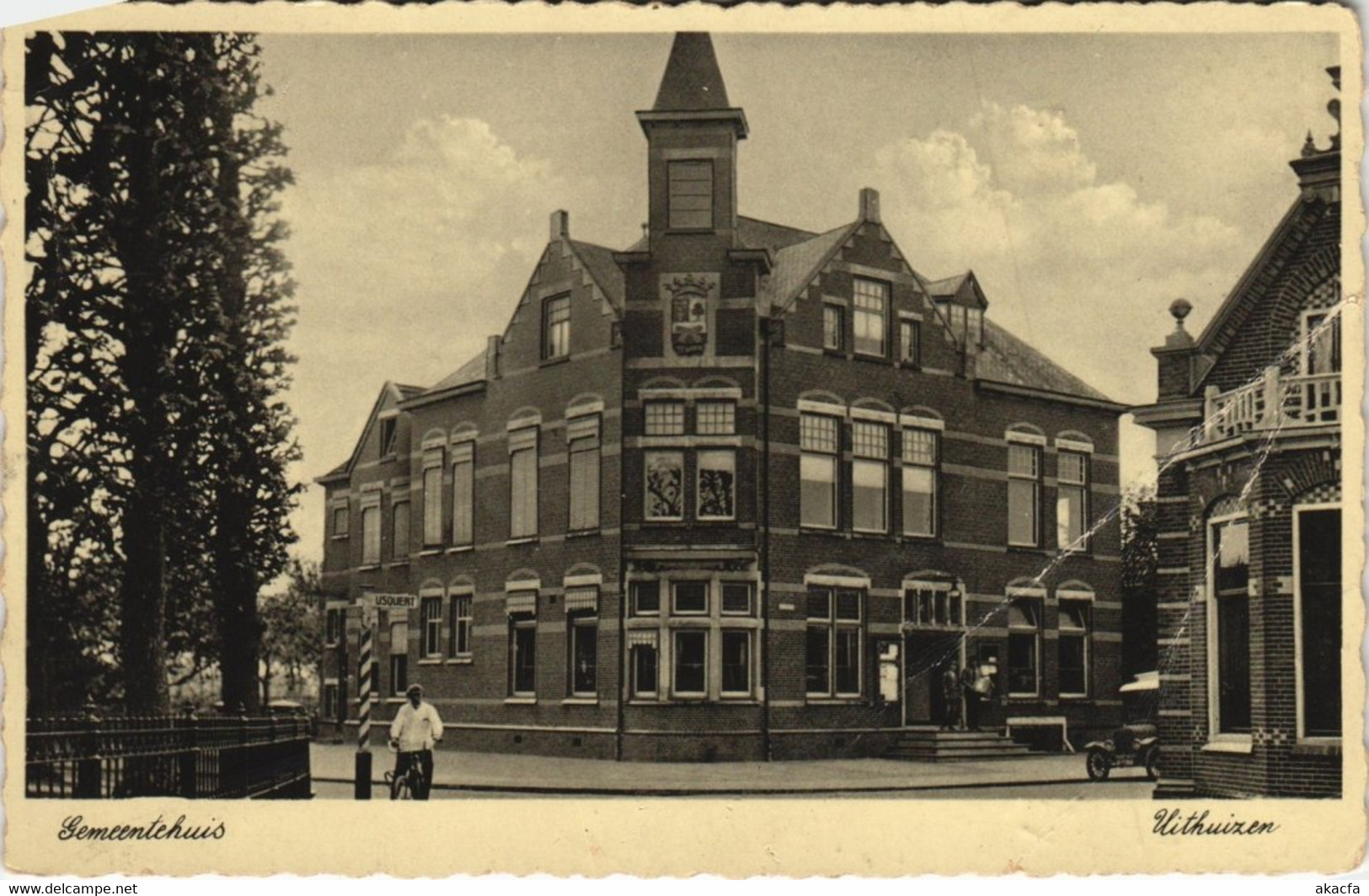 CPA AK Uithuizen Gemeentehuis NETHERLANDS (728364) - Uithuizen