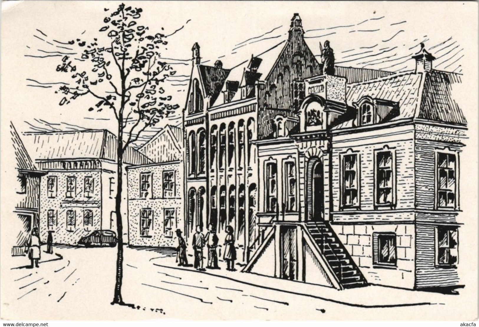 CPA AK WAGENINGEN Gemeentehuis En Postkantoor NETHERLANDS (713447) - Wageningen