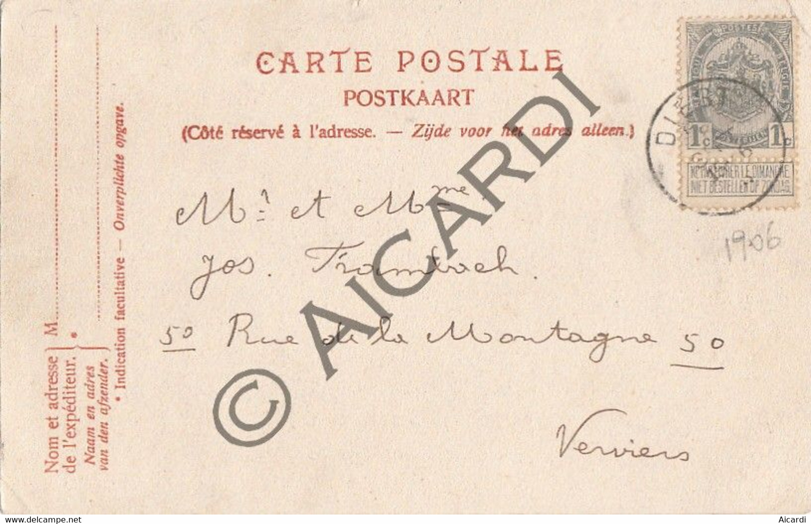 Carte Postale/Postkaart - DIEST - Le Spykel - 1906 (A277) - Diest
