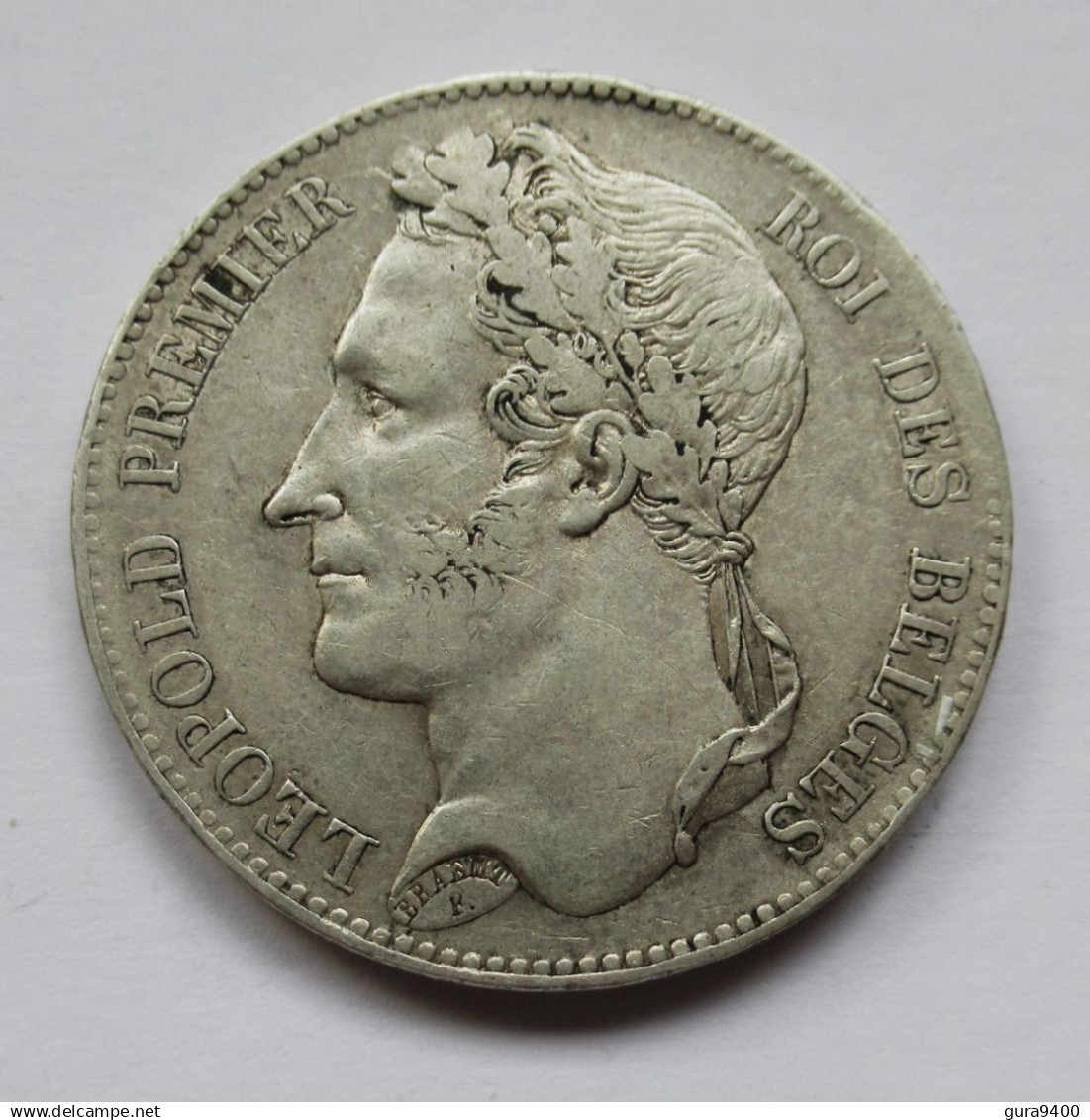 Belgique 5 Francs, 1848 Leopold I - 5 Francs